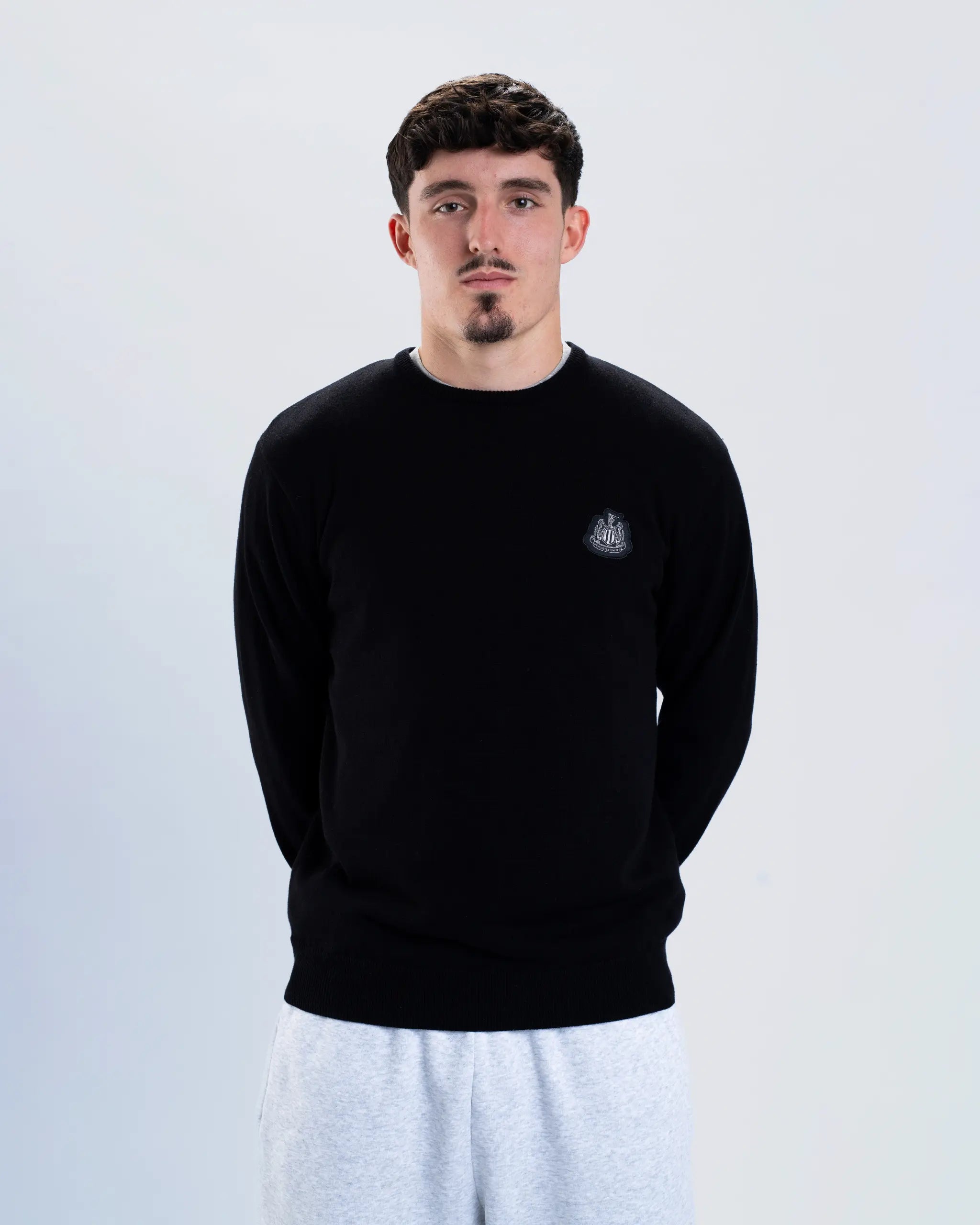 Мужской свитер Newcastle United Black Crew Neck Knit