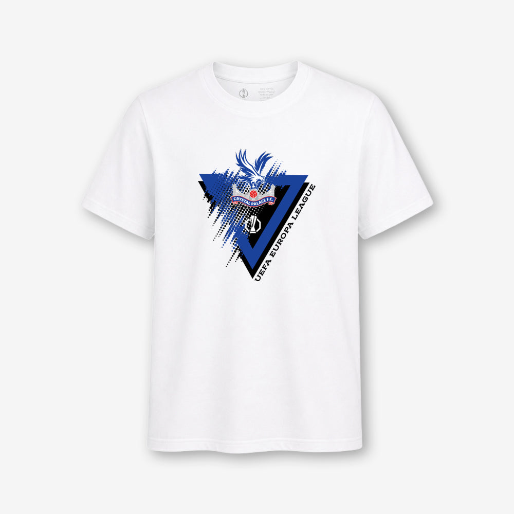 Crystal Palace UEFA Europa League Logo T-Shirt White