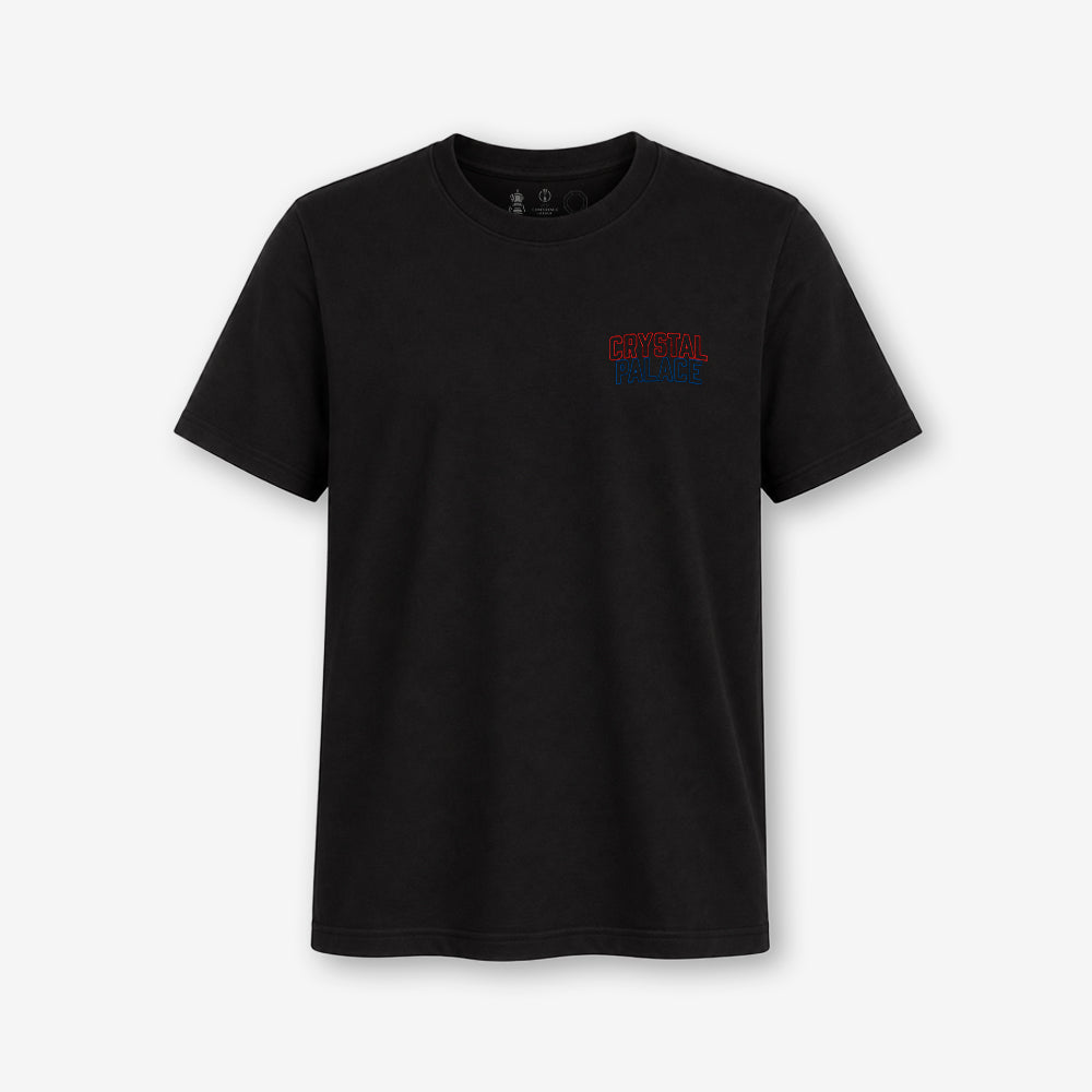 Crystal Palace CPFC 'Made from Glass' Trio T-Shirt Black