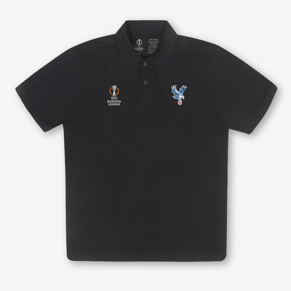 Crystal Palace UEFA Europa League Polo Shirt Black