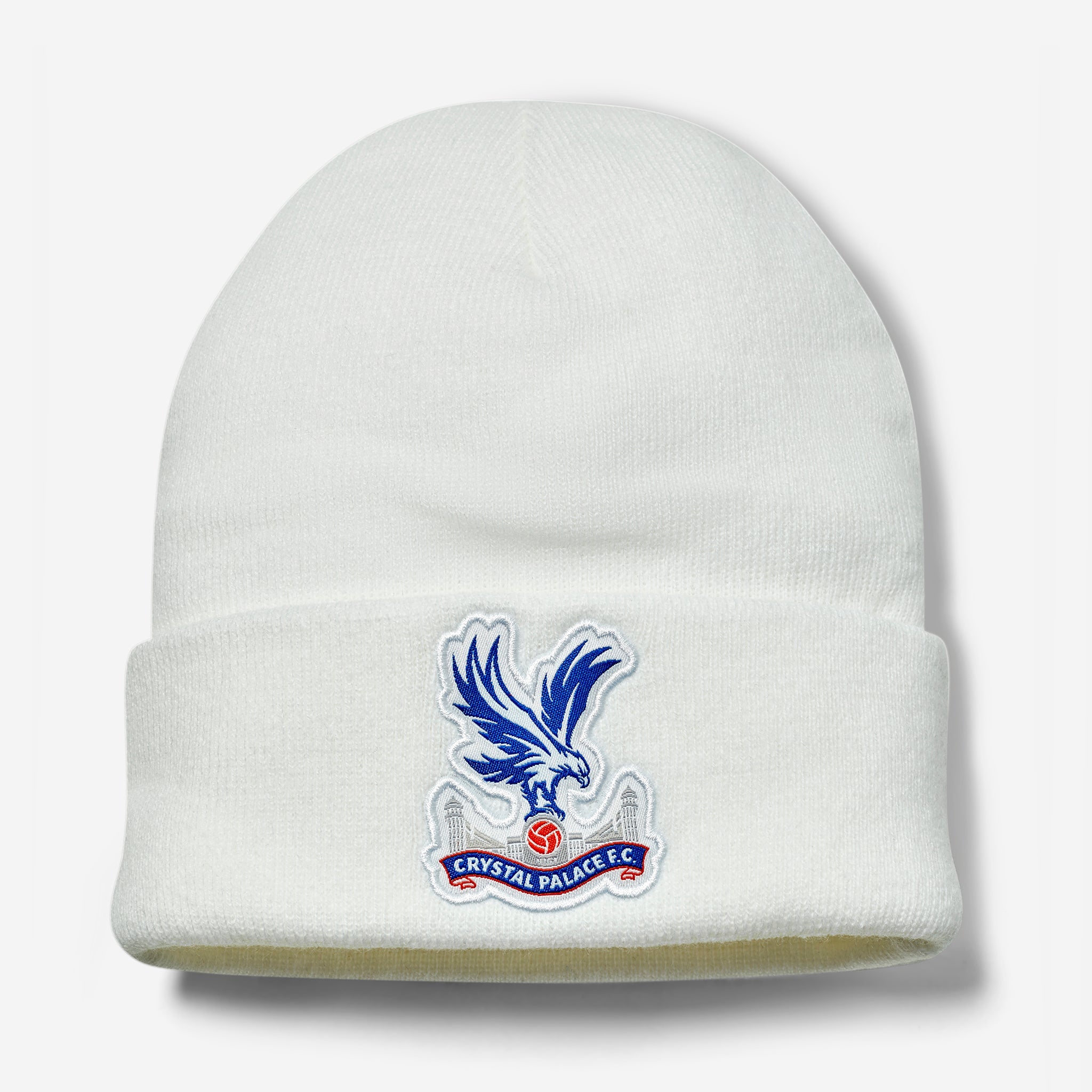 Crystal Palace Logo Core Cuff Beanie White