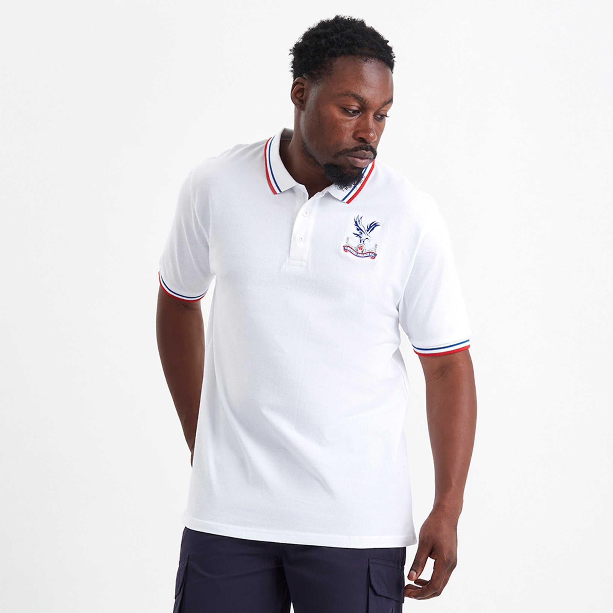 Crystal Palace Logo Polo Shirt White