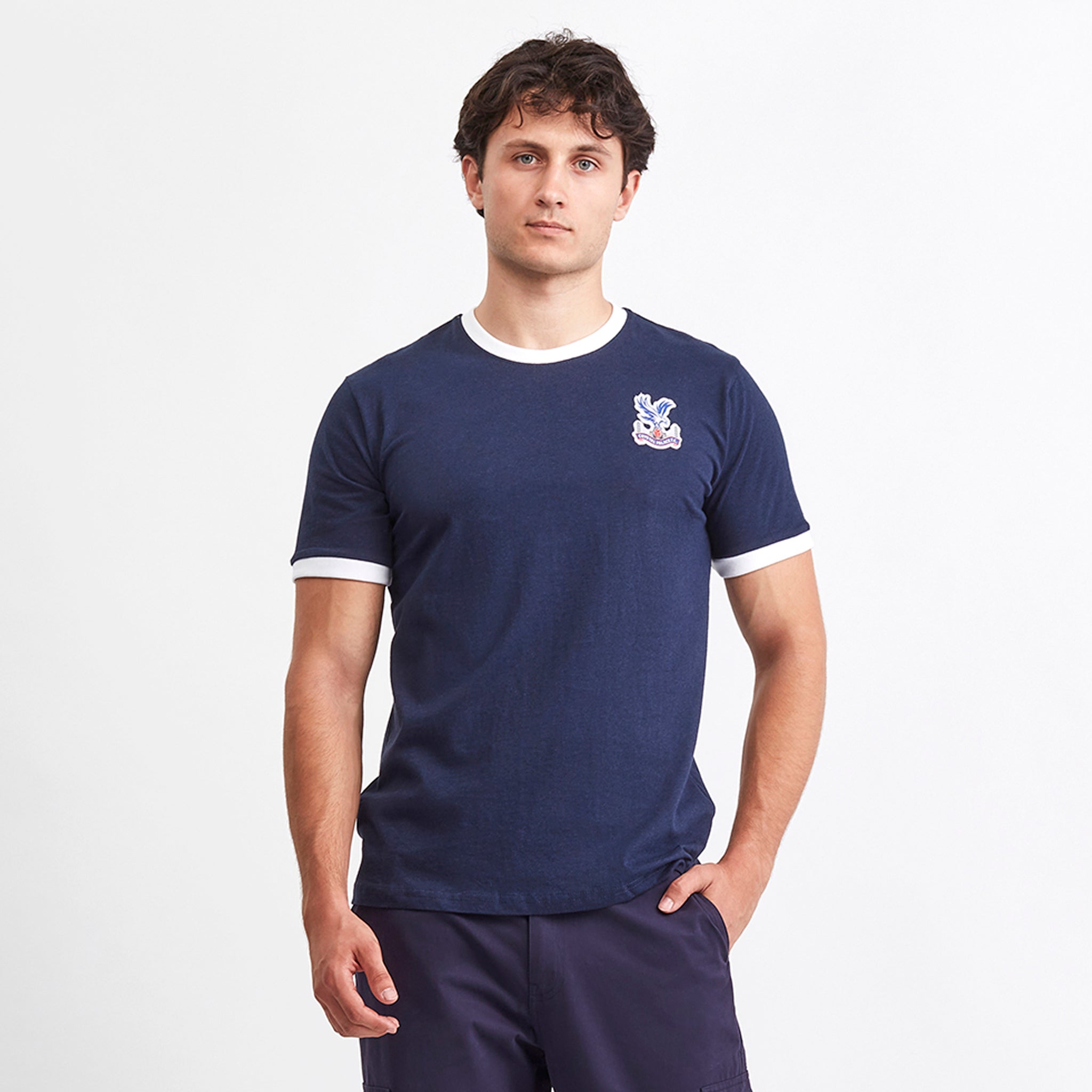 Crystal Palace Ringer T-Shirt Navy