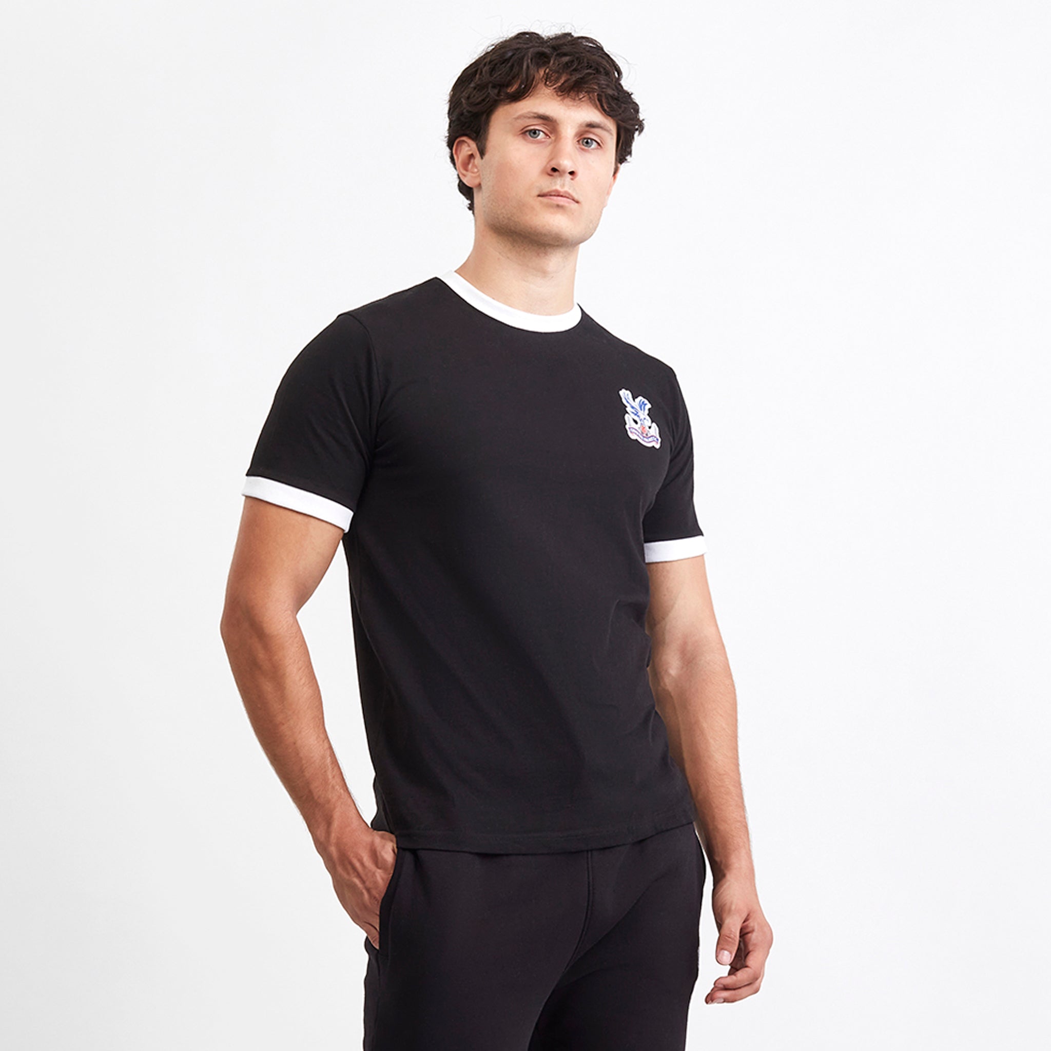 Crystal Palace Ringer T-Shirt Black