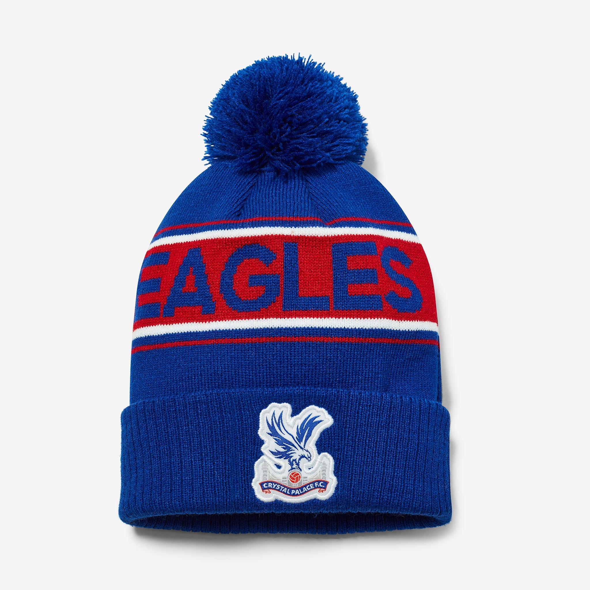 Кепка Crystal Palace Eagles Ribbed Cuff Bobble Blue