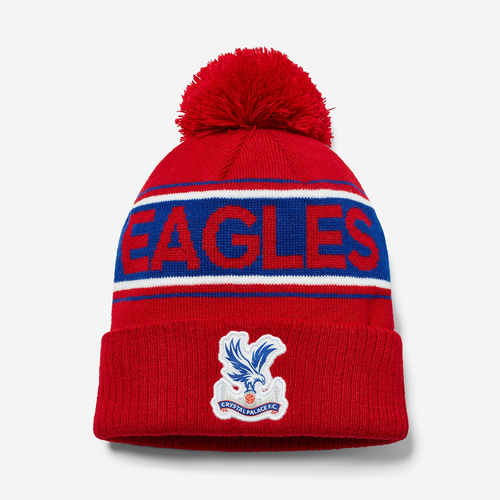 Кепка Crystal Palace Eagles Ribbed Cuff Bobble Red