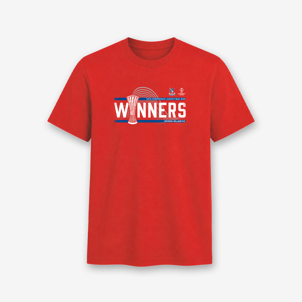 Crystal Palace UEFA Conference League Winners T-Shirt Red