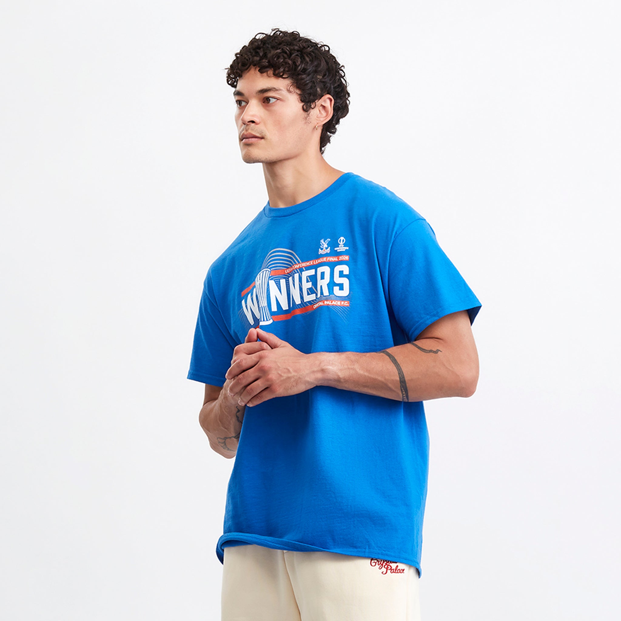 Crystal Palace UEFA Conference League Winners T-Shirt Blue