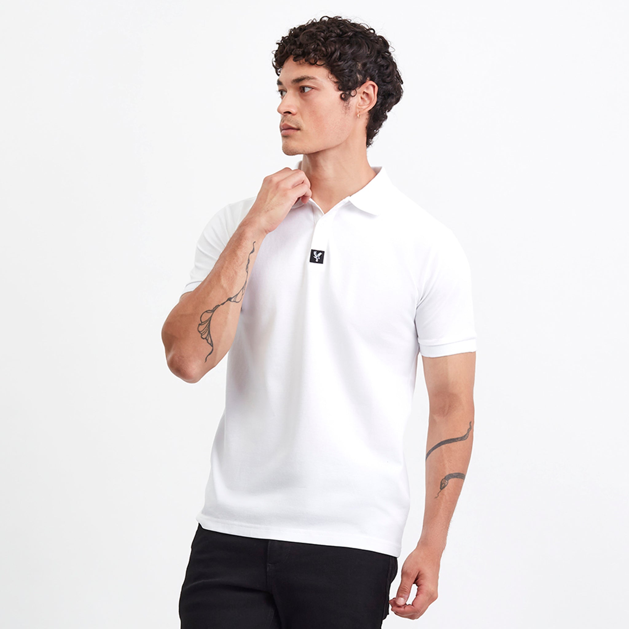 Crystal Palace CPFC Precision Polo Shirt White