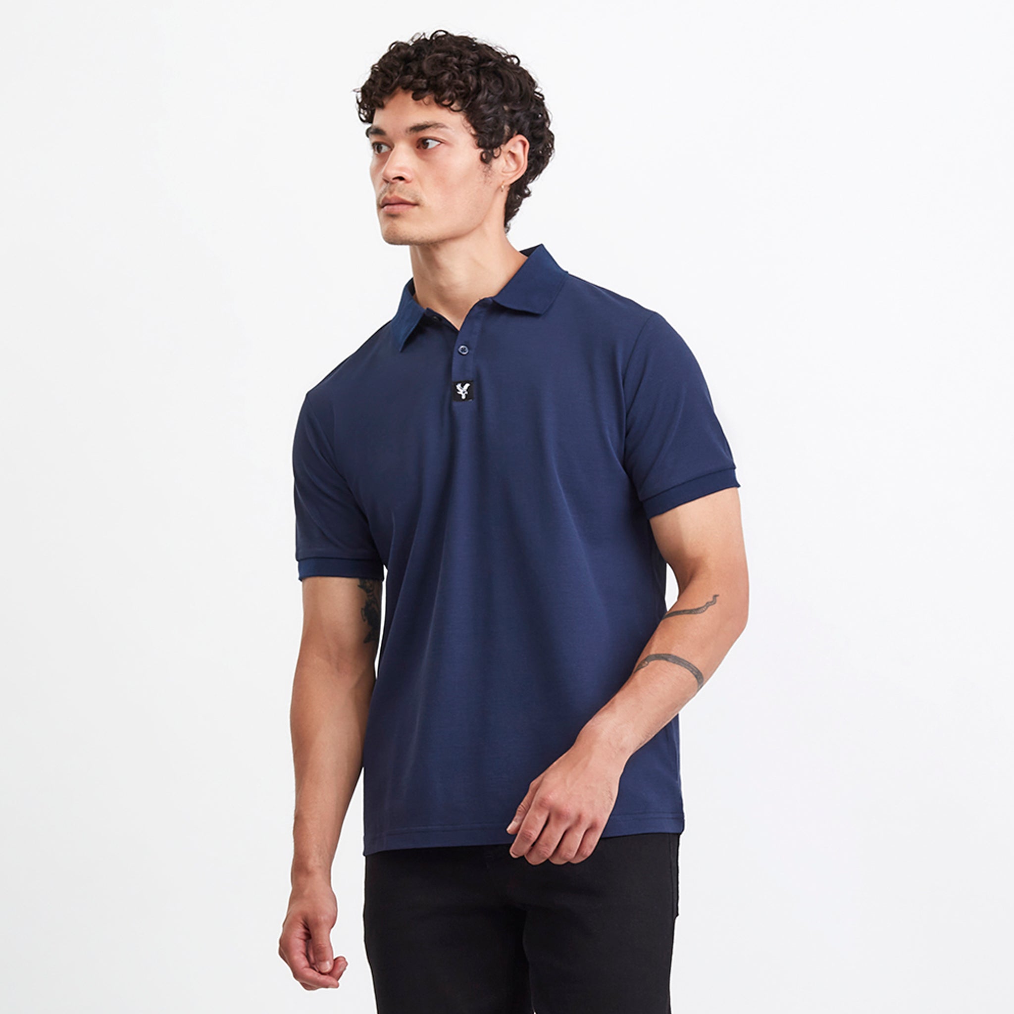 Crystal Palace CPFC Precision Polo Shirt Navy