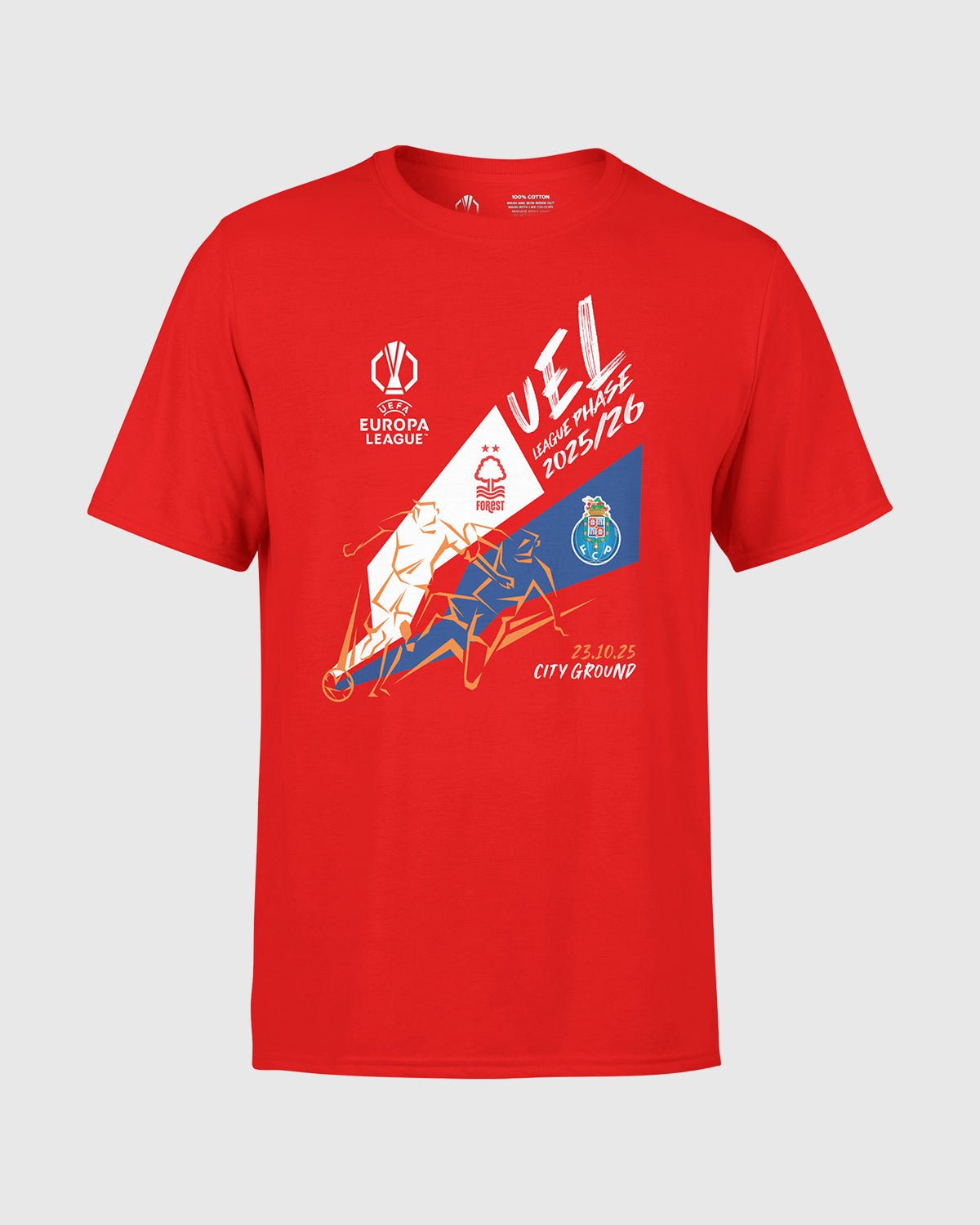 Футболка NFFC UEL 25/26 Nottingham Forest vs FC Porto Red
