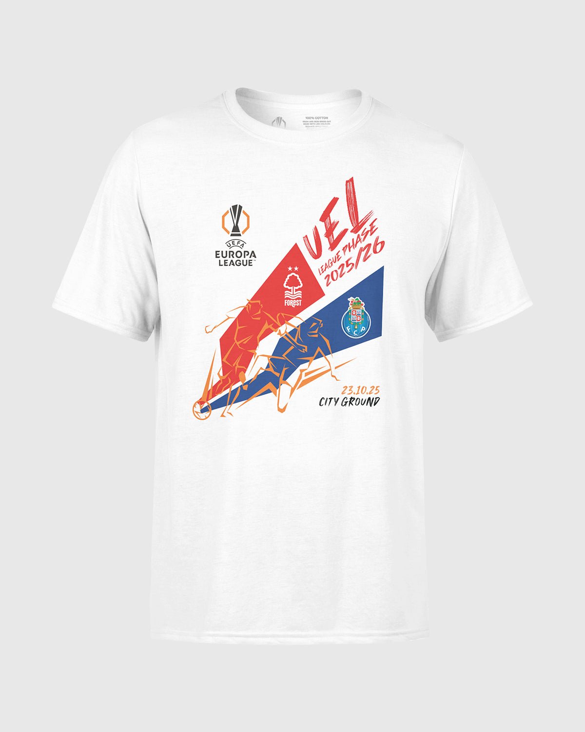 Футболка NFFC UEL 25/26 Nottingham Forest vs FC Porto White