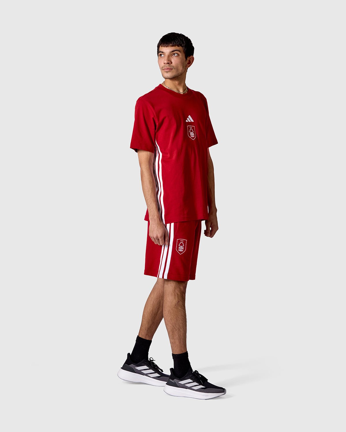 Футболка Nottingham Forest NFFC adidas Maroon 3-Stripe