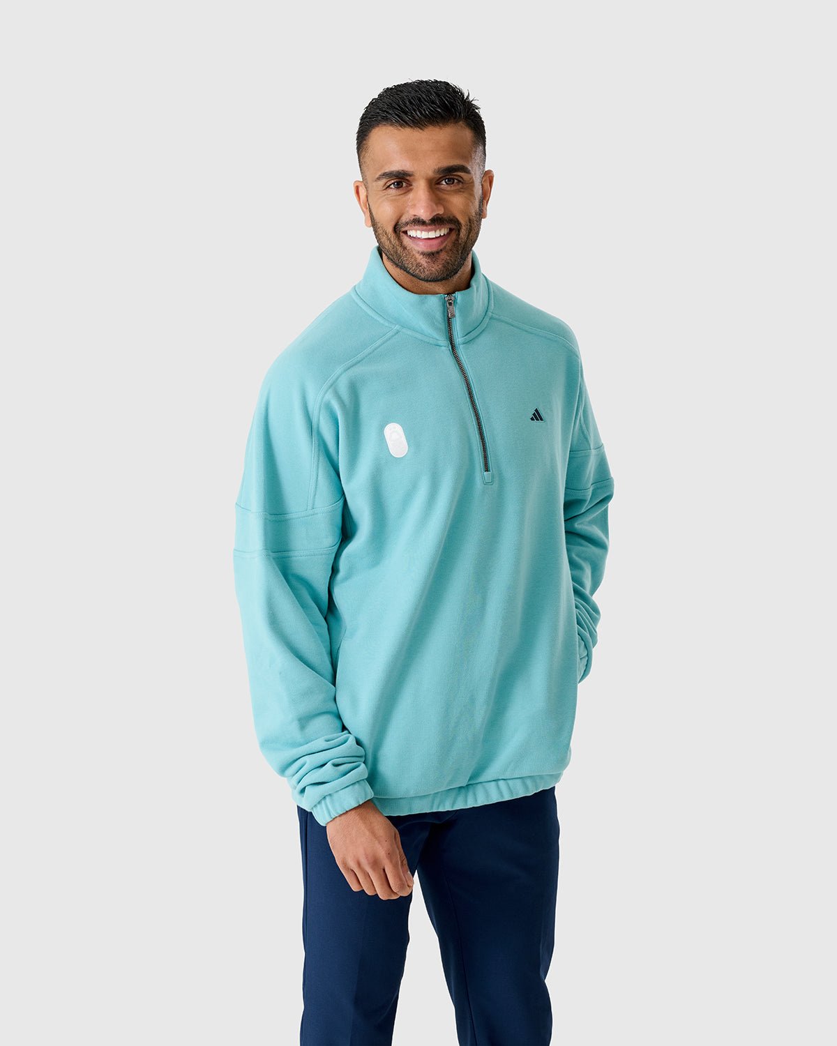 Футболка Nottingham Forest NFFC Adidas Golf Go-To Mint Hybrid 1/4