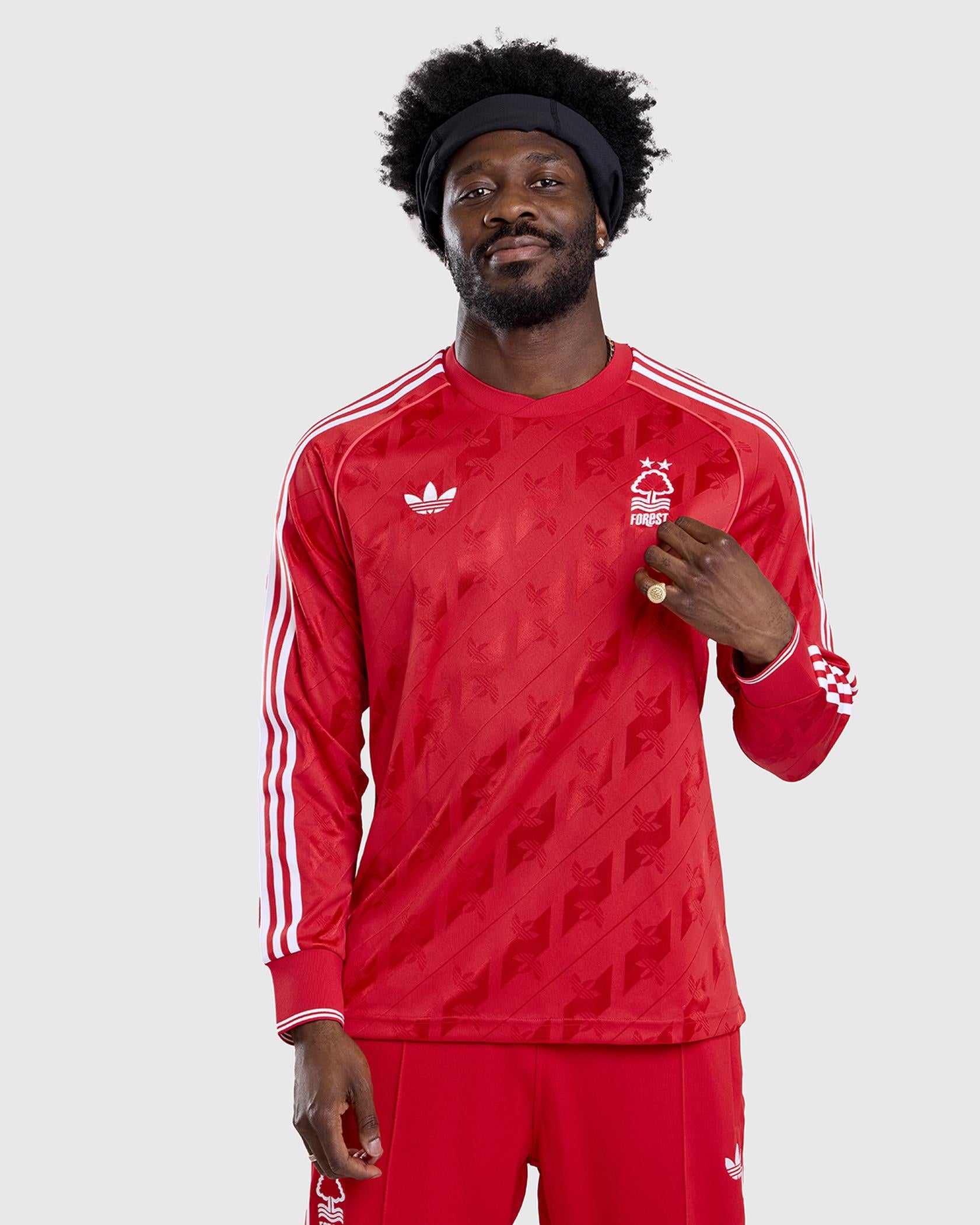 Джерси с длинным рукавом Nottingham Forest NFFC adidas Originals Red