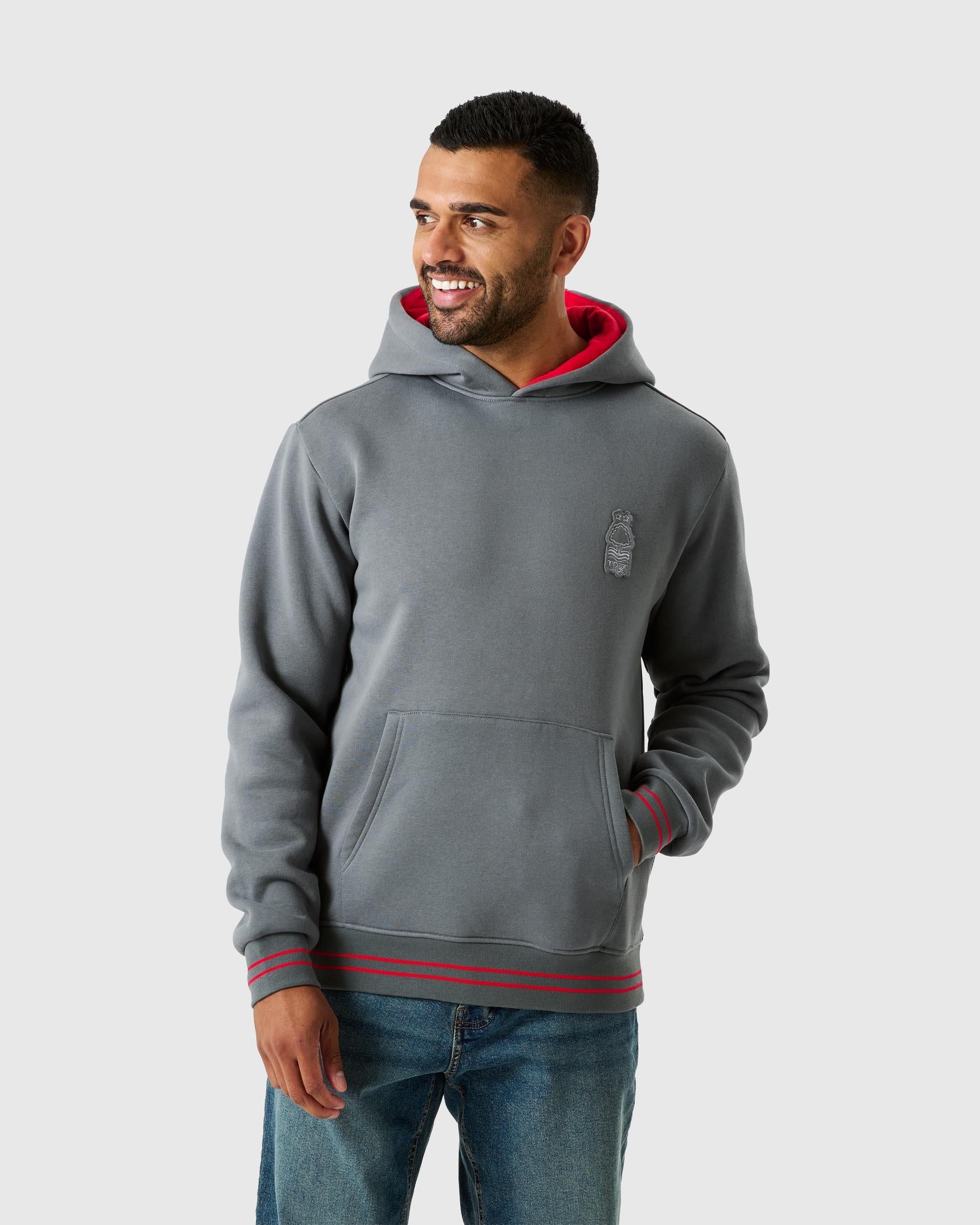 Худи Nottingham Forest NFFC Grey Outline