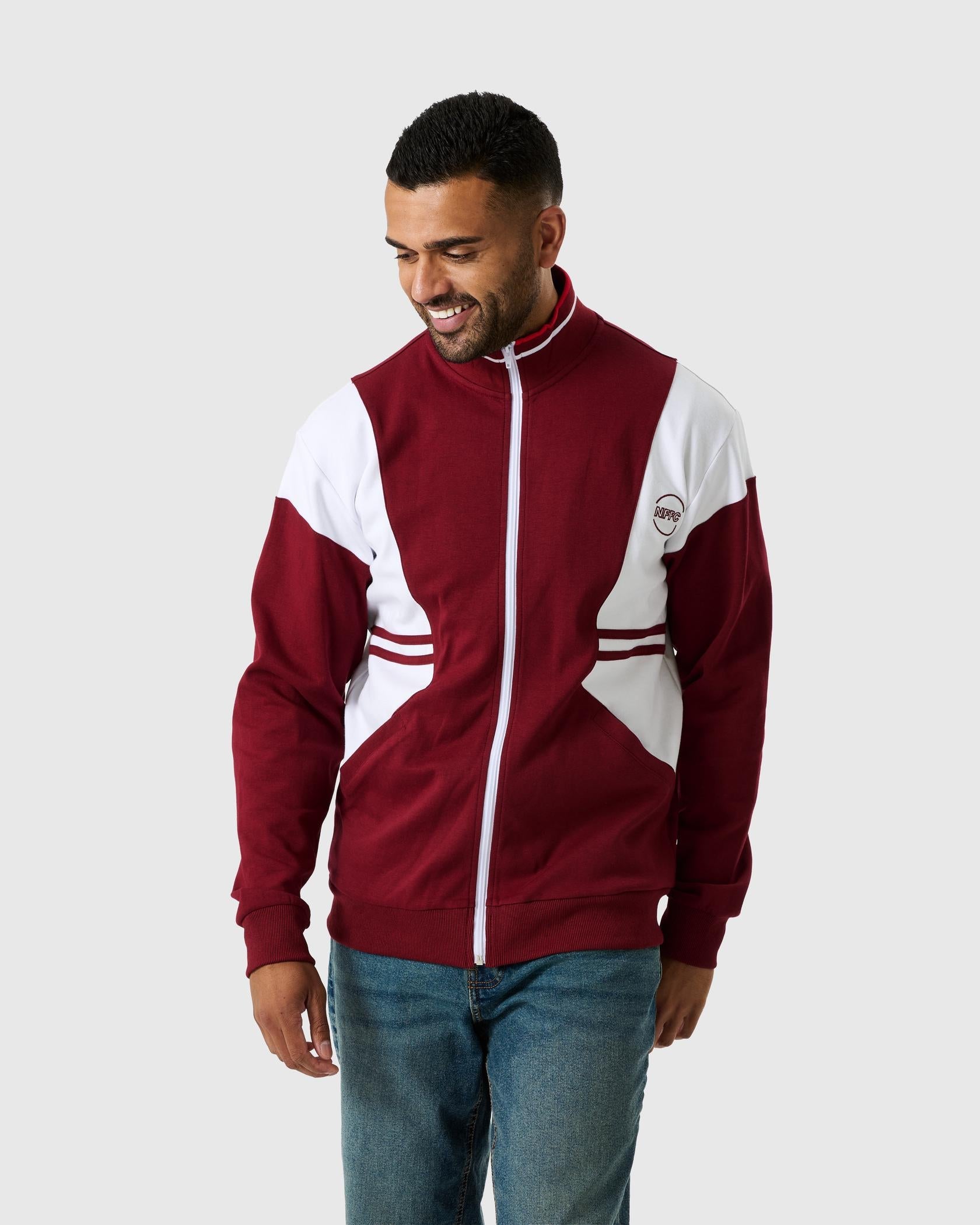 Олимпийка Nottingham Forest NFFC Old School Burgundy