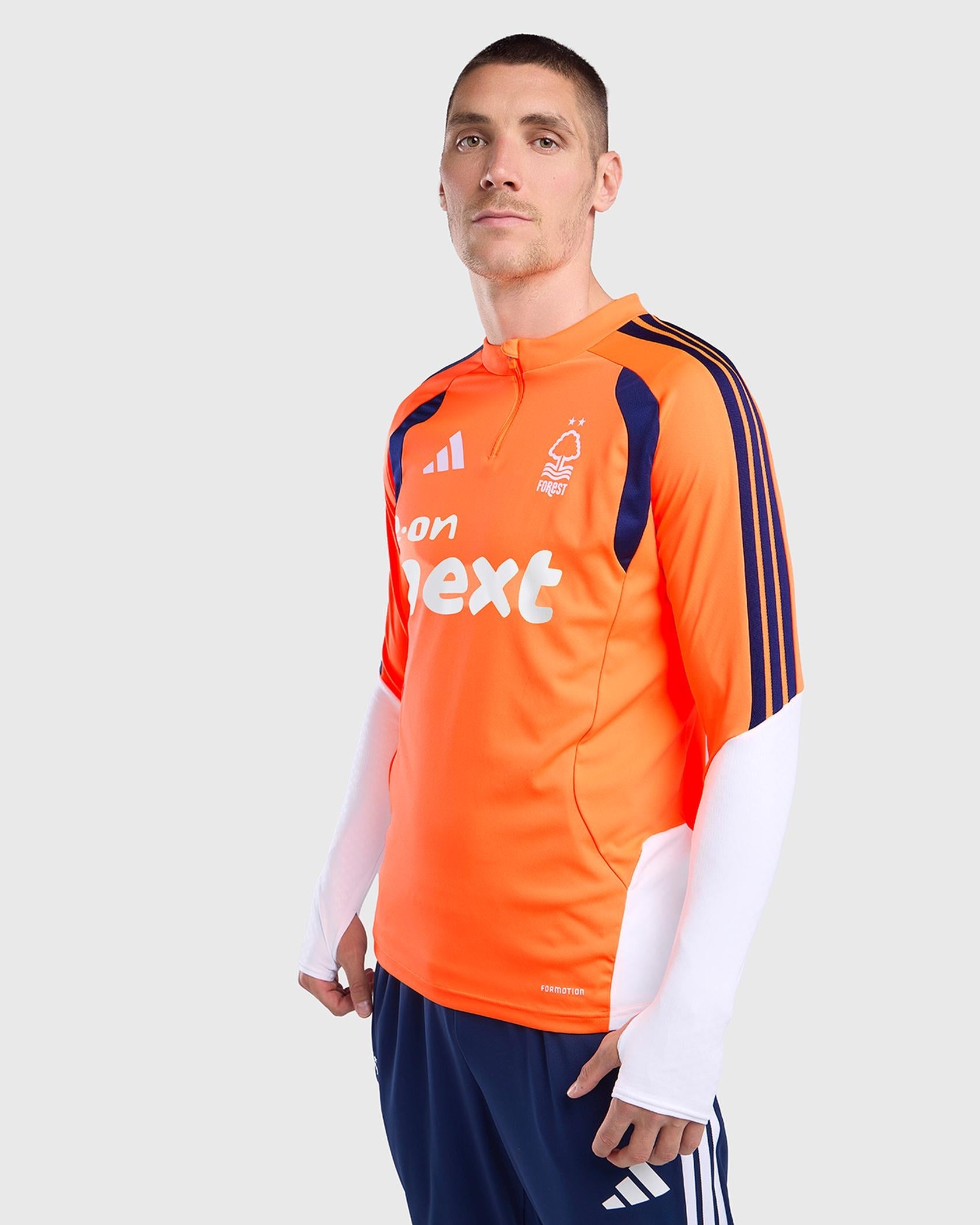 Футболка Nottingham Forest NFFC 26/27 Lucid Orange Training 1/4 Zip