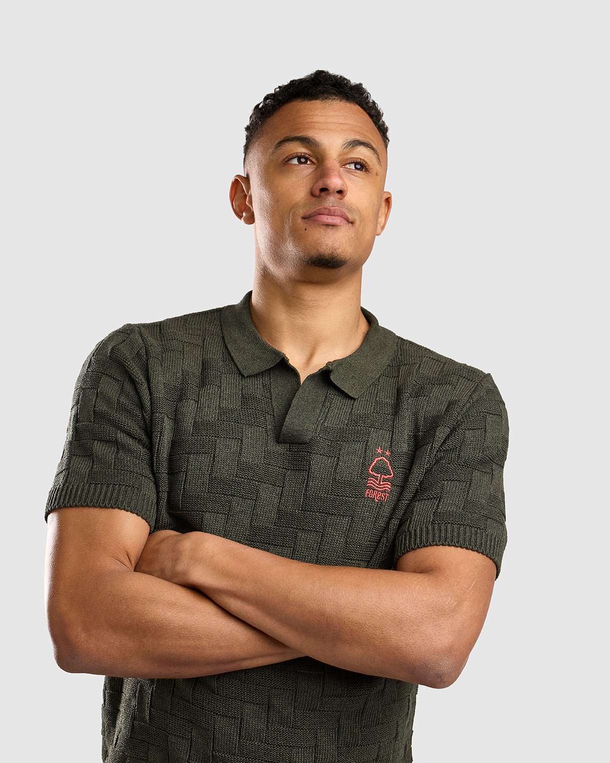 Поло Nottingham Forest NFFC Musk Herringbone Open Collar