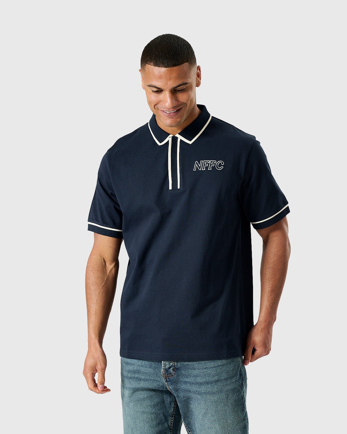 Поло Nottingham Forest NFFC Embroidery Navy