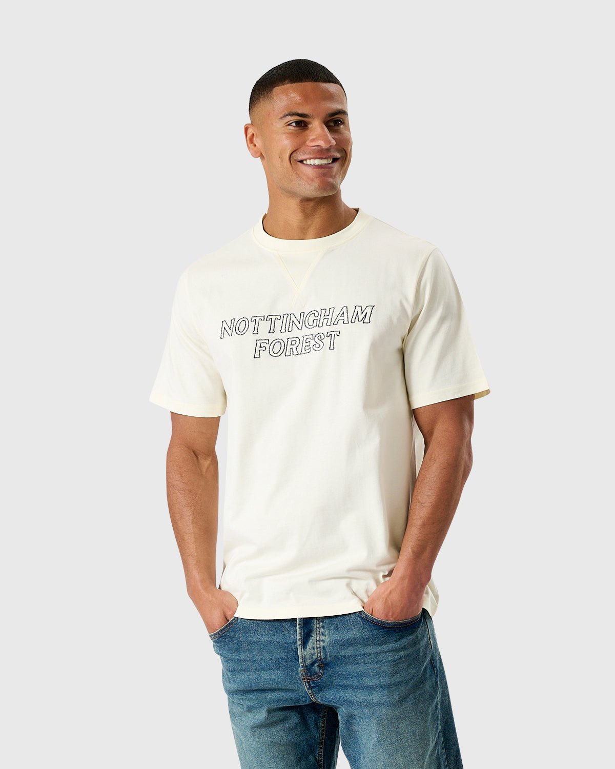 Футболка Nottingham Forest NFFC Embroidery Bone