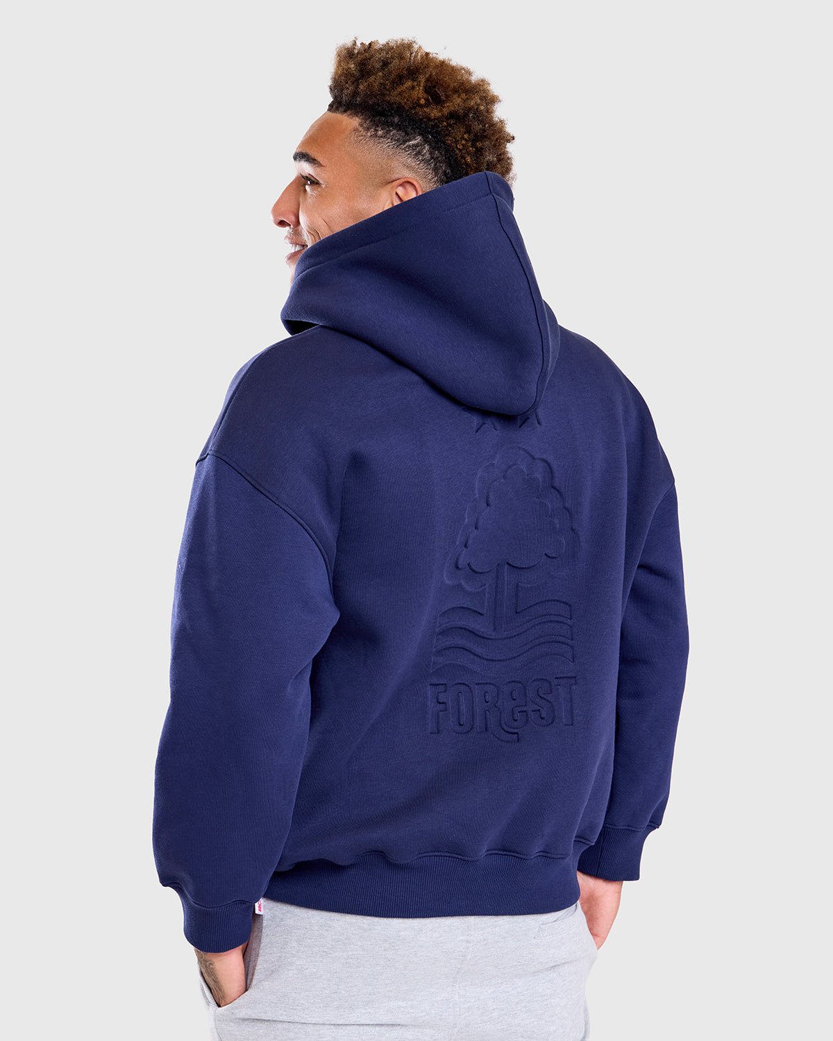 Худи на молнии Nottingham Forest Art of NFFC Navy Debossed