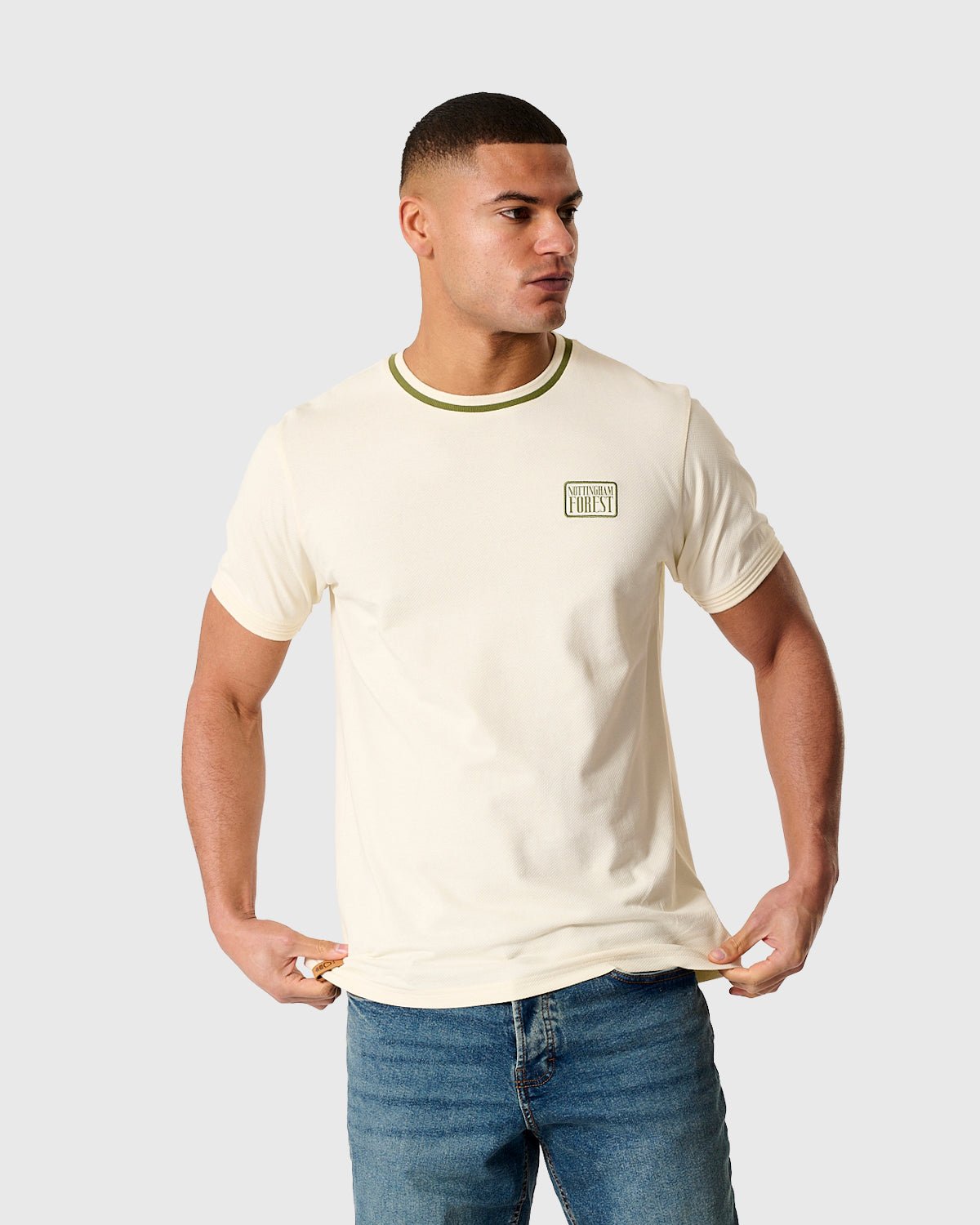 Футболка Nottingham Forest NFFC Khaki Classic Ecru Bubble Knit