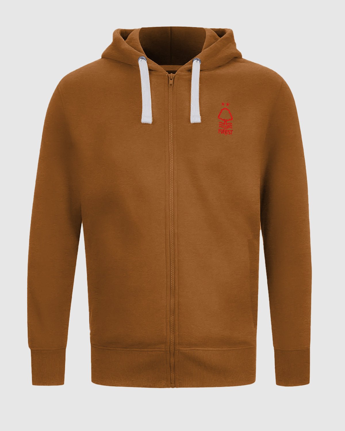 Худи на молнии Nottingham Forest NFFC Mocha Essential Crest