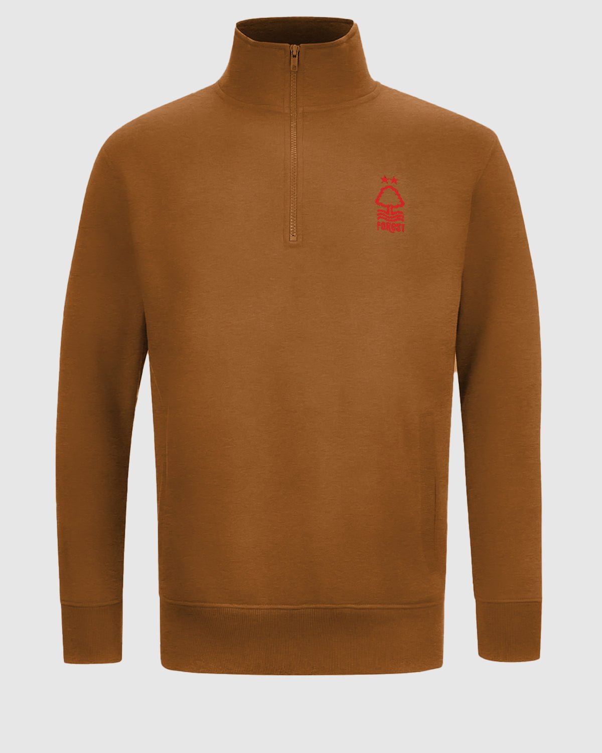 Футболка Nottingham Forest NFFC Mocha Essential Crest 1/4 Zip