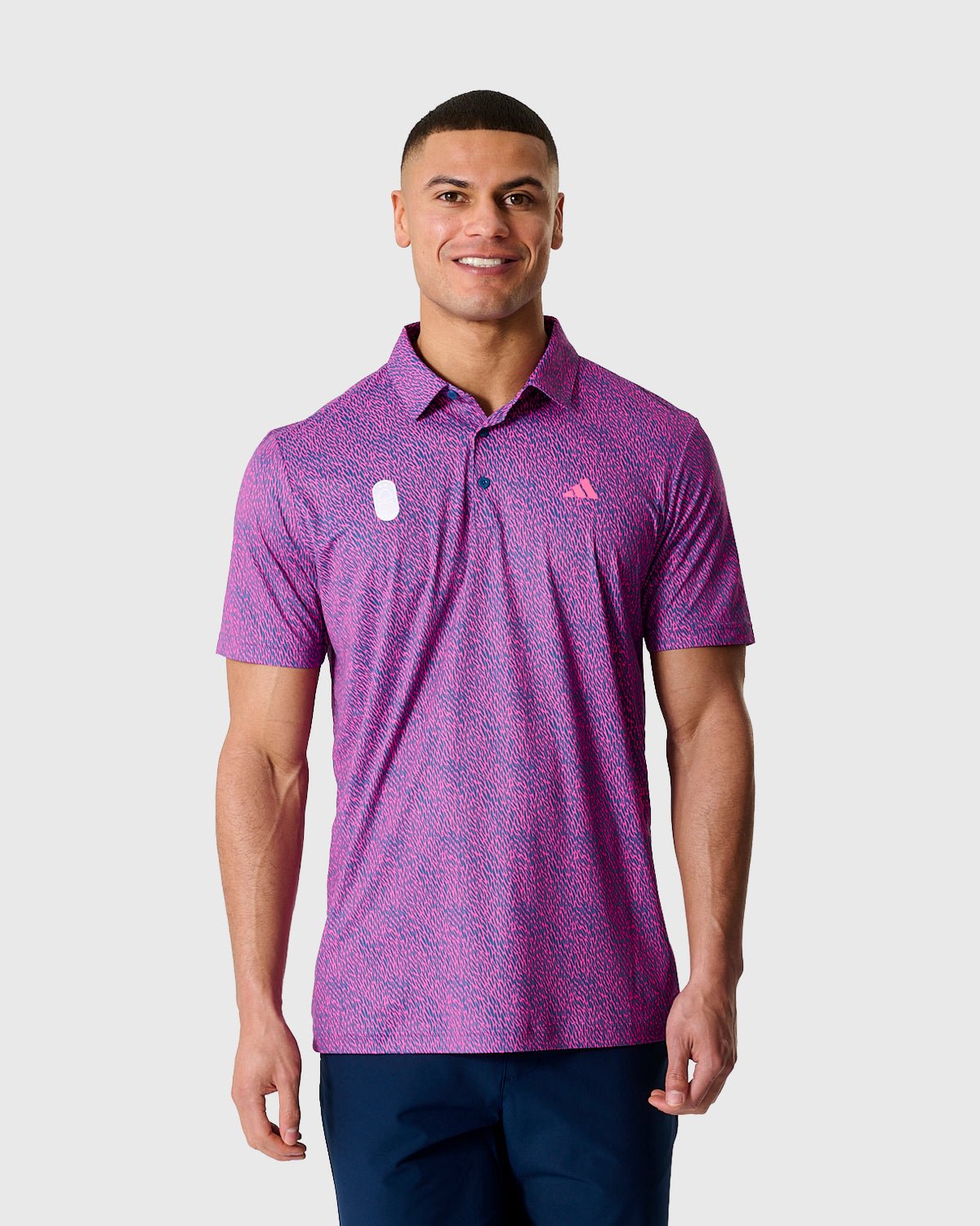 Поло Nottingham Forest NFFC Adidas Golf Ultimate365 Print Pink