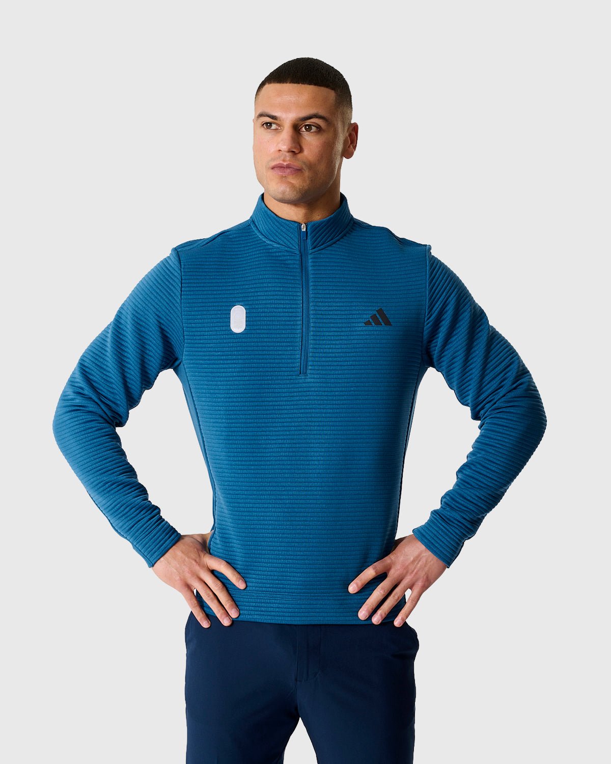 Футболка Nottingham Forest NFFC Adidas Golf Ultimate365 DWR Dusky Petrol 1/4 Zip