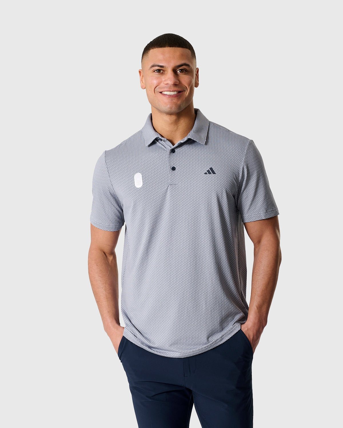 Поло Nottingham Forest NFFC Adidas Golf Performance Textured Navy