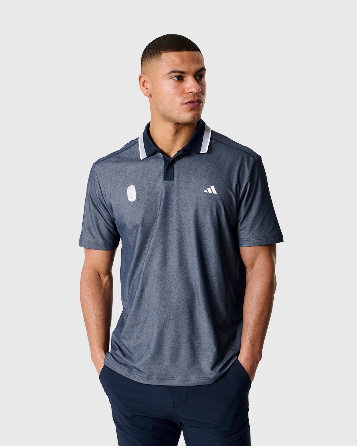 Поло Nottingham Forest NFFC Adidas Golf Ultimate65 Navy Twist Knit