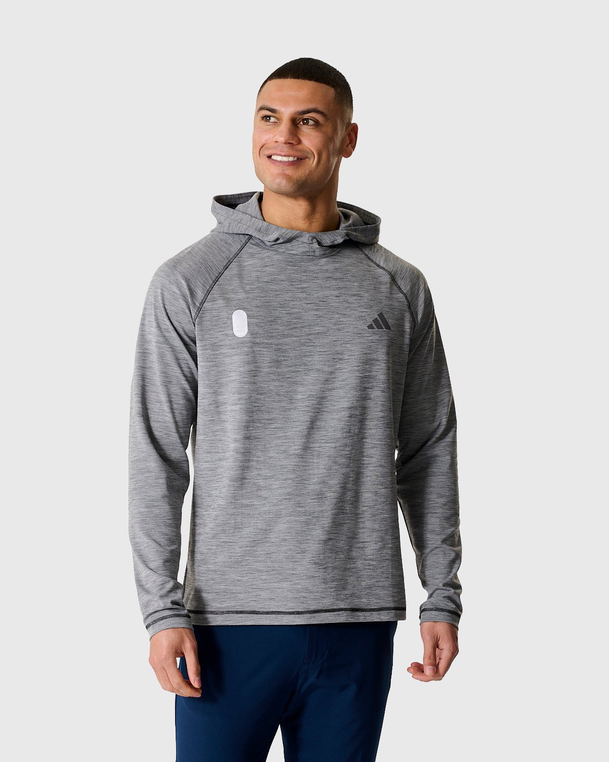Худи Nottingham Forest NFFC Adidas Golf Ultimate365 Grey Heather