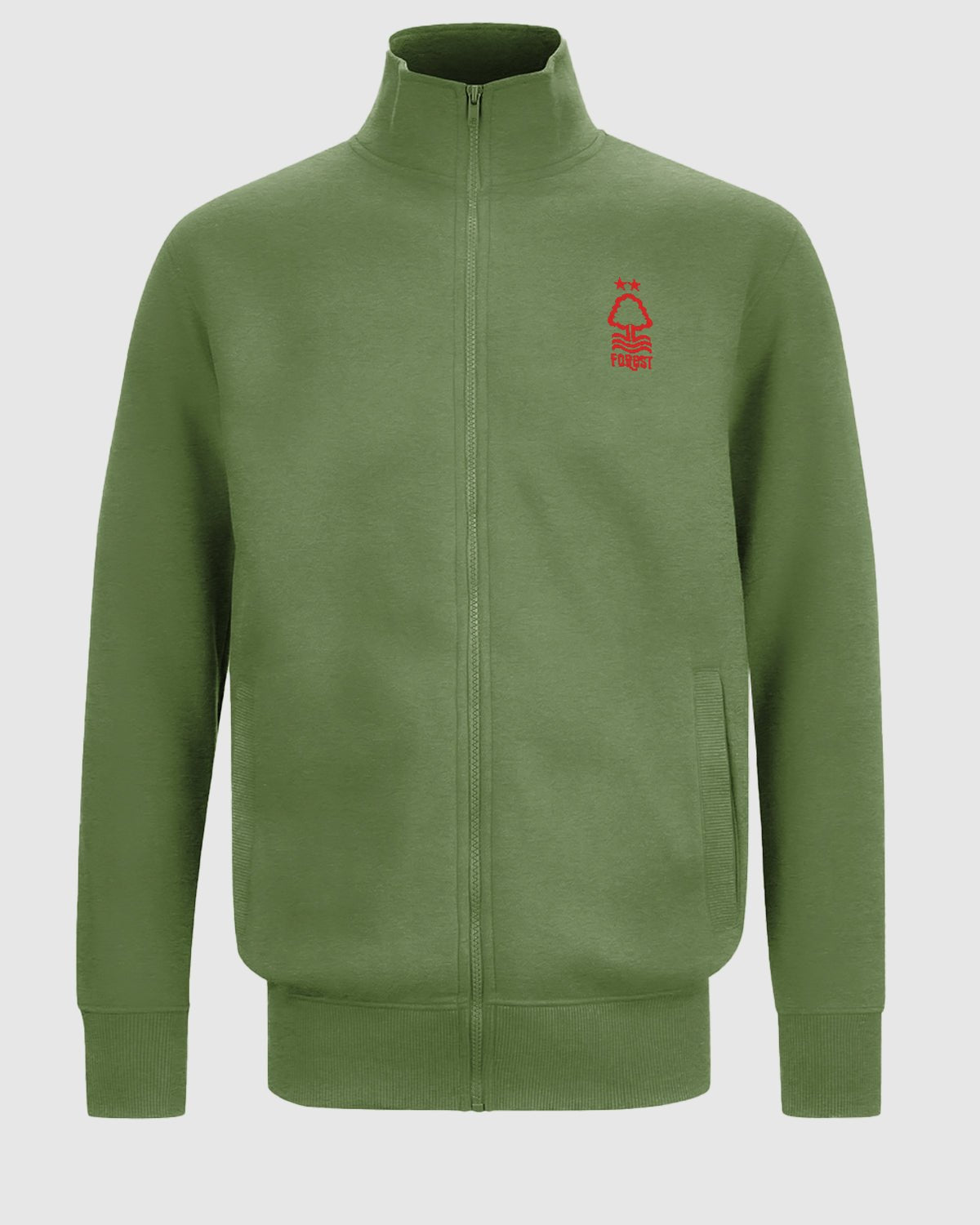 Олимпийка Nottingham Forest NFFC Khaki Essential Crest Full Zip