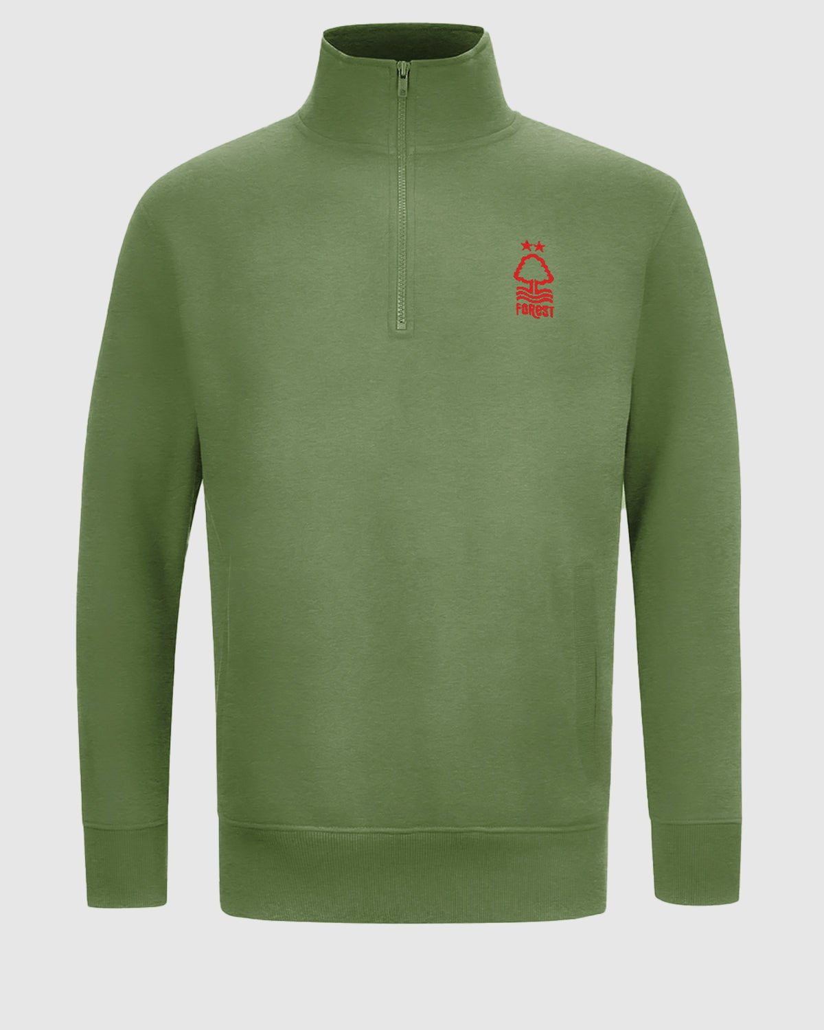 Футболка Nottingham Forest NFFC Khaki Essential Crest 1/4 Zip