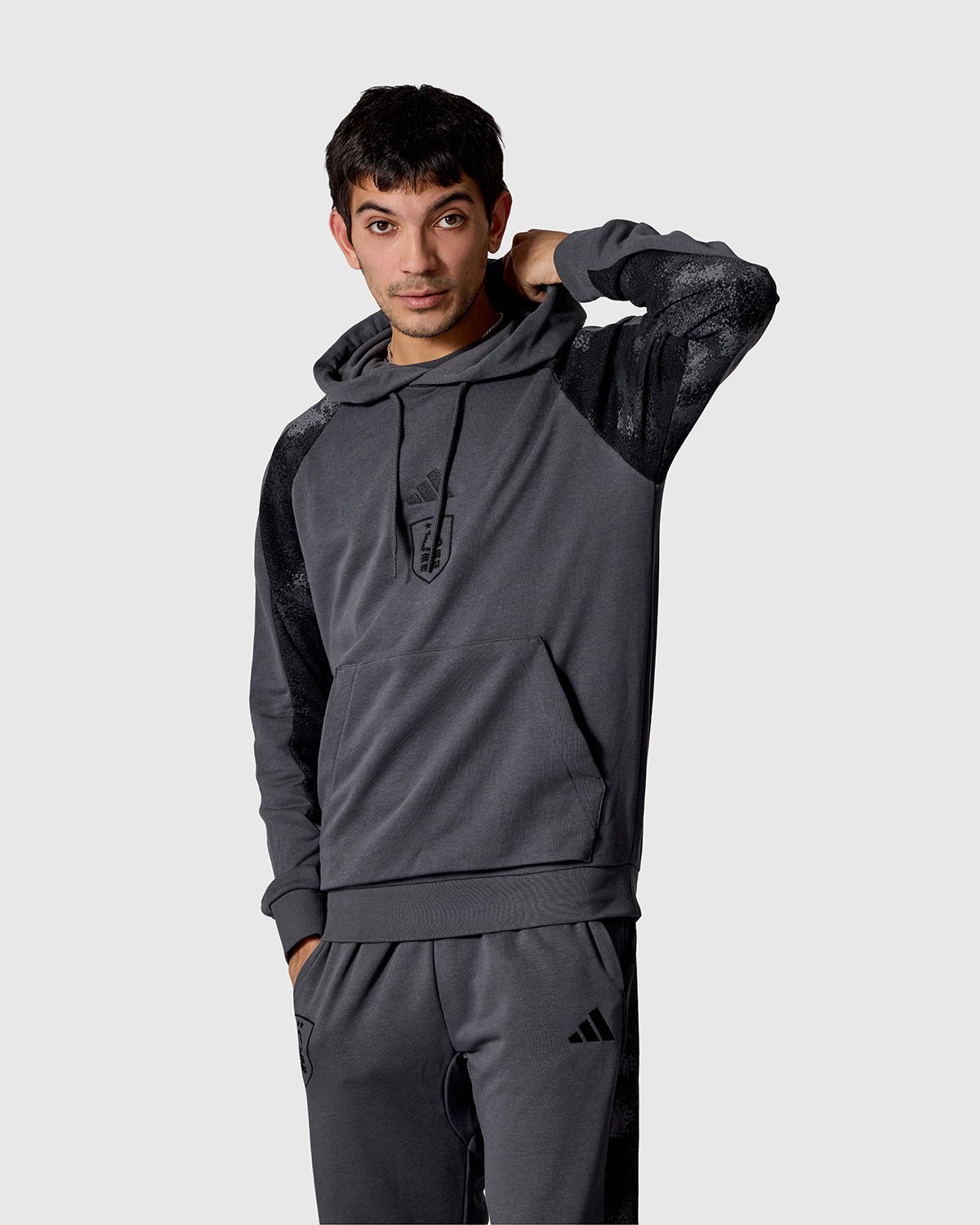 Худи Nottingham Forest NFFC adidas Grey Camo Print