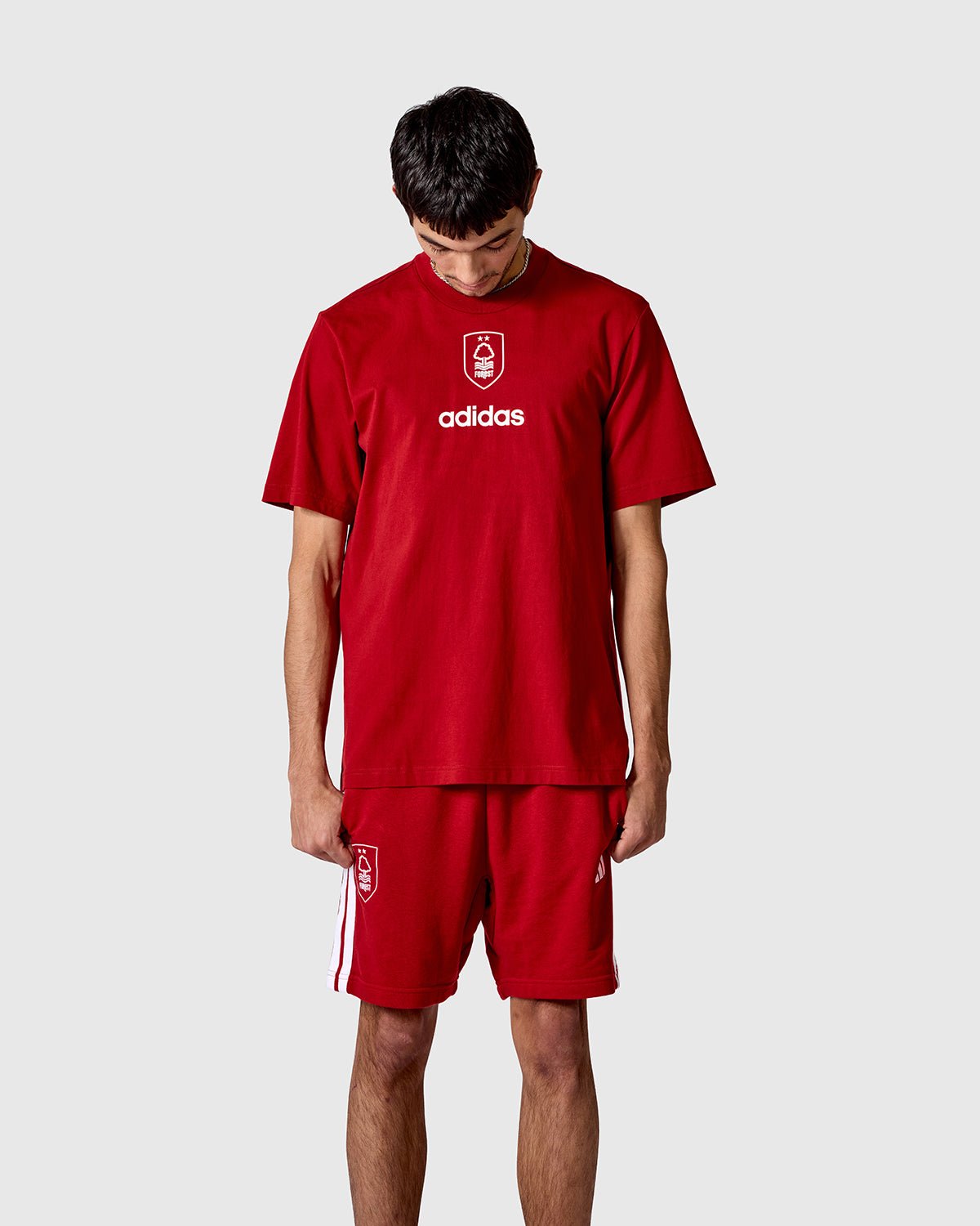 Футболка Nottingham Forest NFFC adidas Maroon Linear