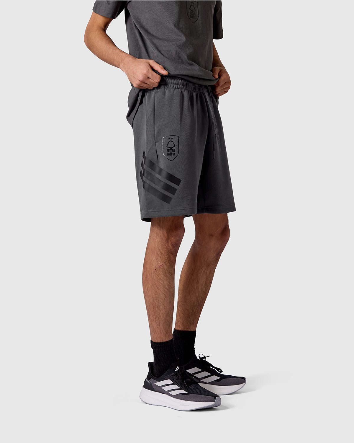 Шорты Nottingham Forest NFFC adidas Grey Future Icons 3-Stripe