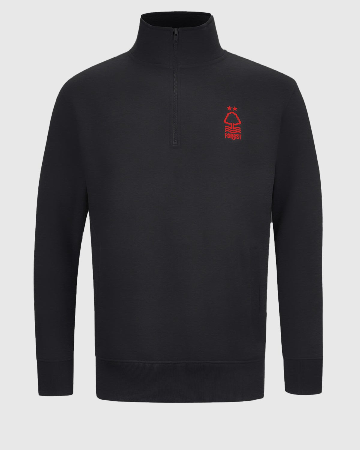 Футболка Nottingham Forest NFFC Black Essential Crest 1/4 Zip
