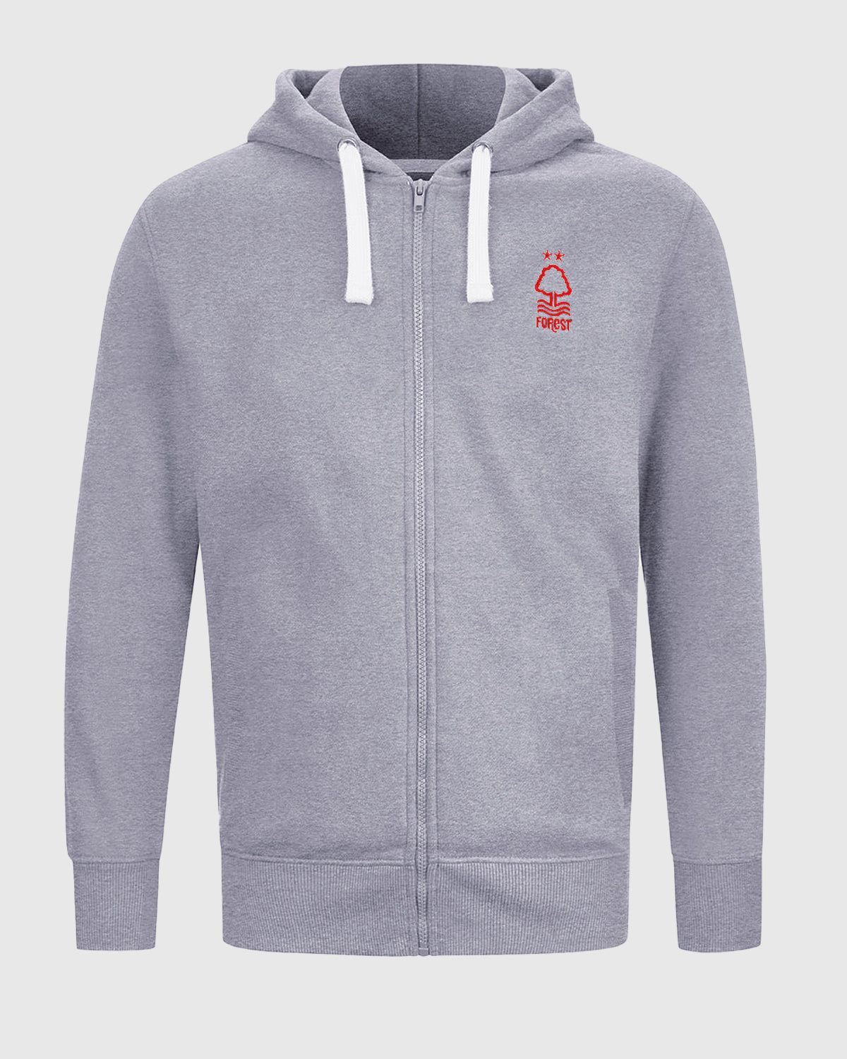 Худи на молнии Nottingham Forest NFFC Grey Essential Crest