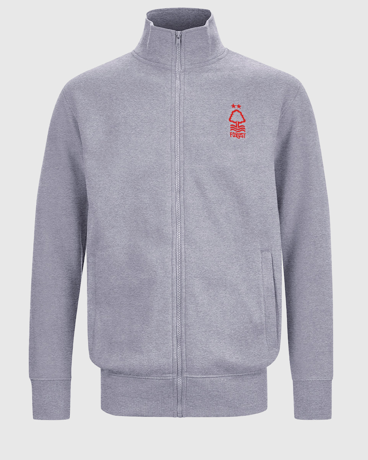 Олимпийка Nottingham Forest NFFC Grey Essential Crest Full Zip