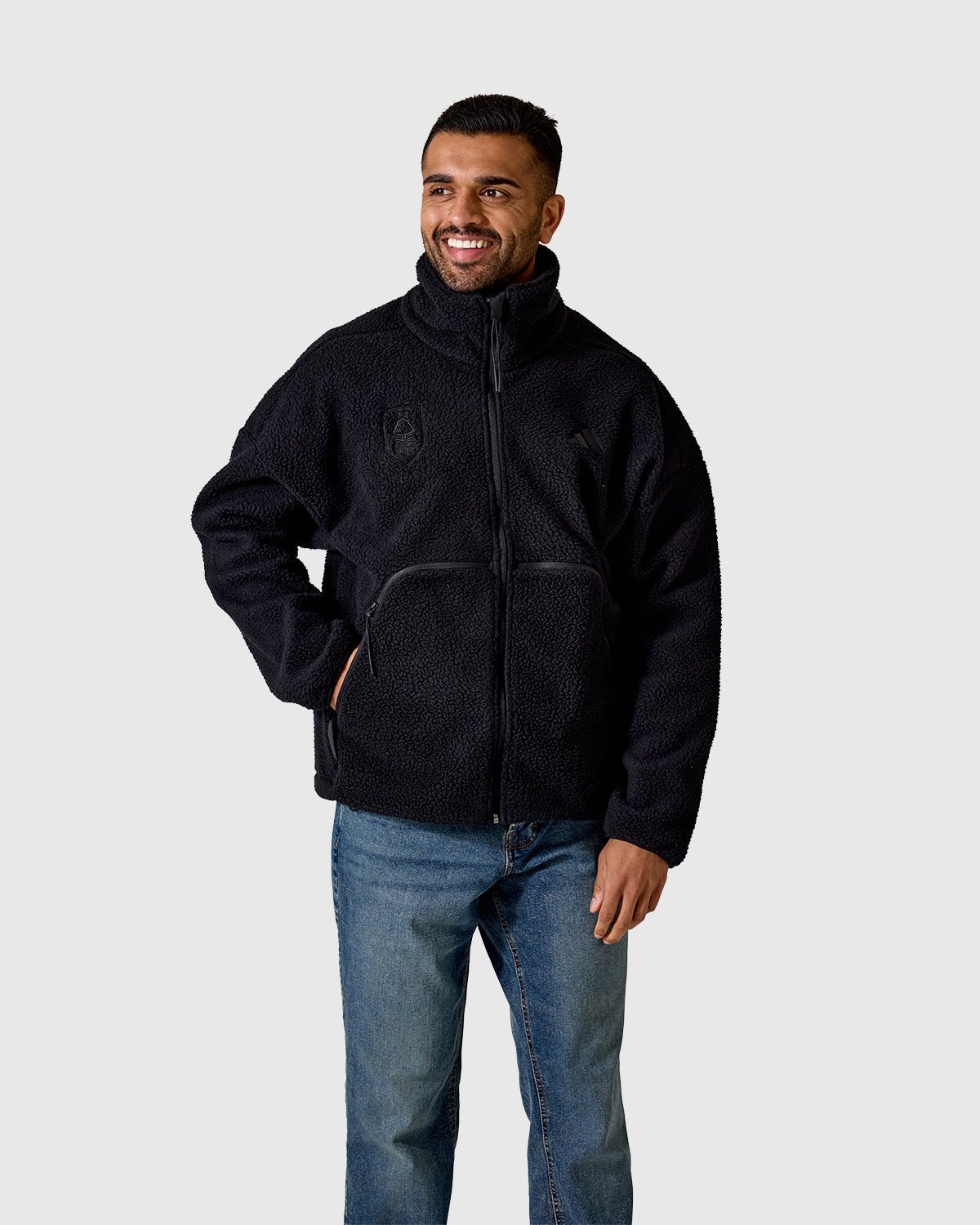 Флиска на молнии Nottingham Forest NFFC adidas City Tech Black