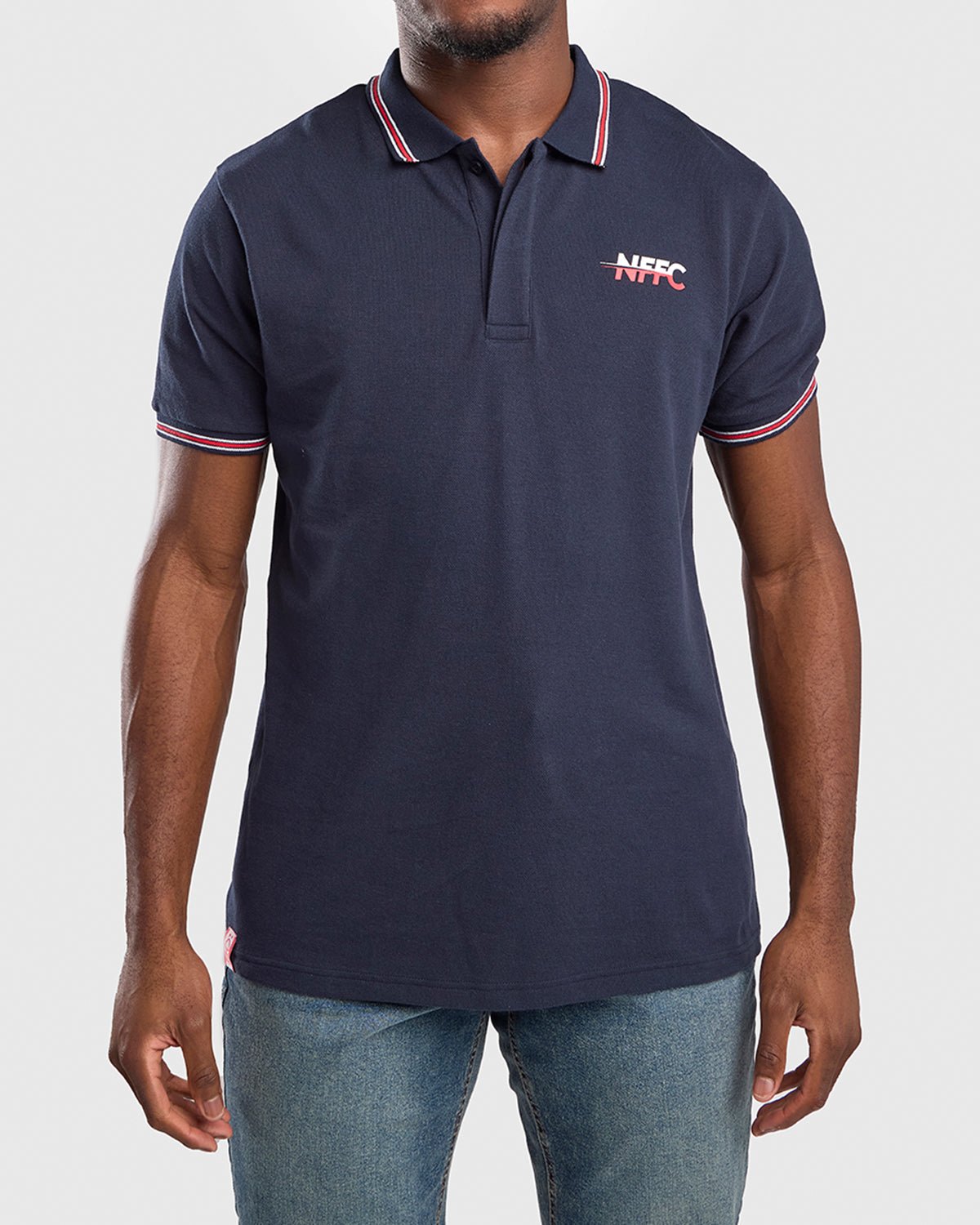 Поло Nottingham Forest NFFC Navy Club Colours Hidden Placket