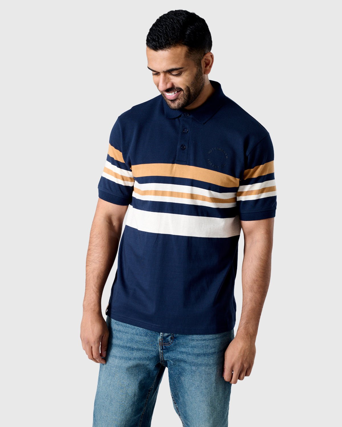 Поло Nottingham Forest NFFC Navy Premium Circle Striped