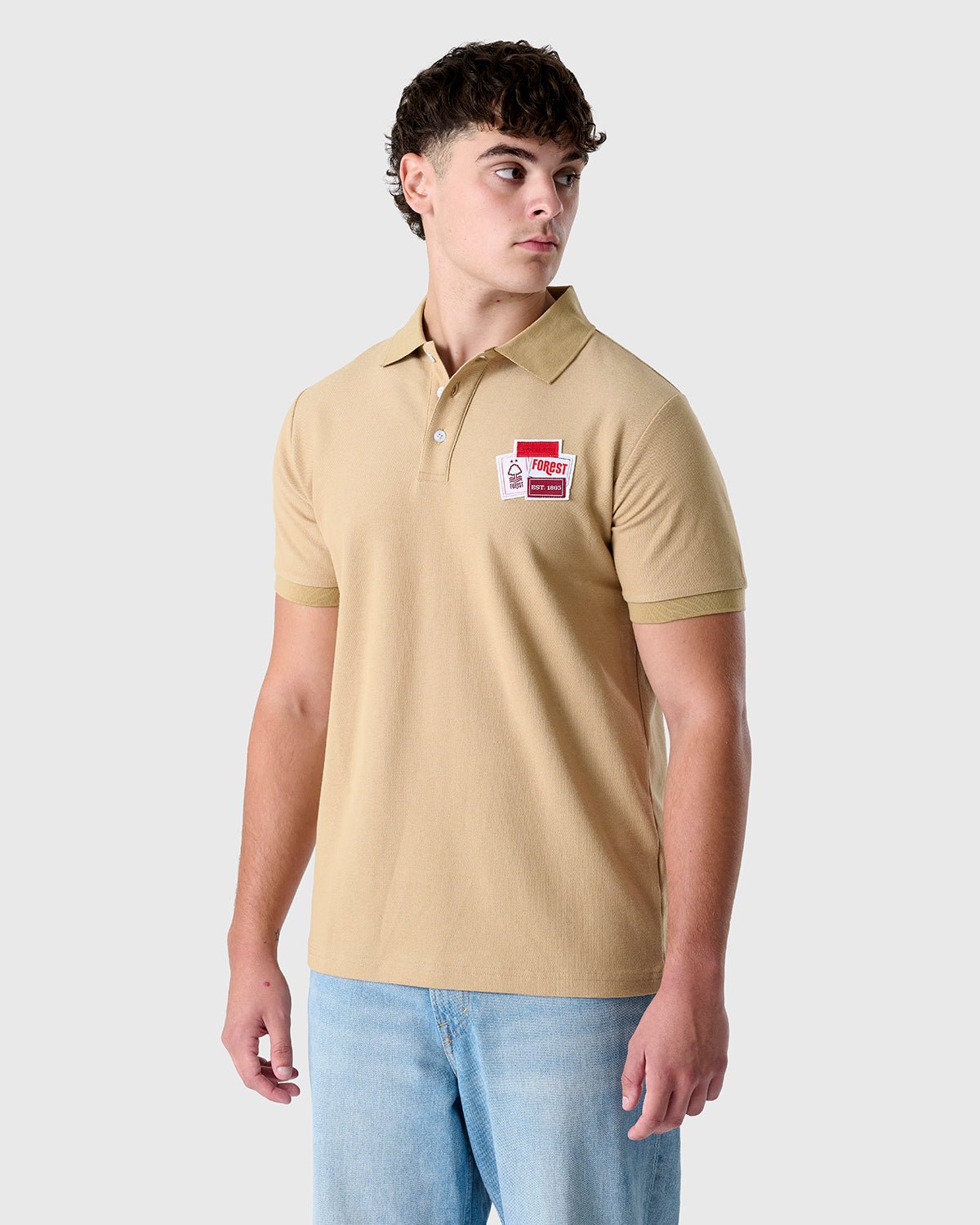 Поло Nottingham Forest NFFC Labels Sand