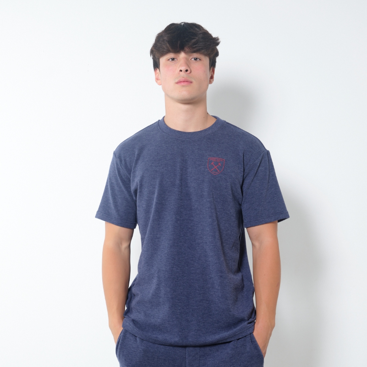 Мужская футболка West Ham United West Ham Textured Short Sleeved Lounge
