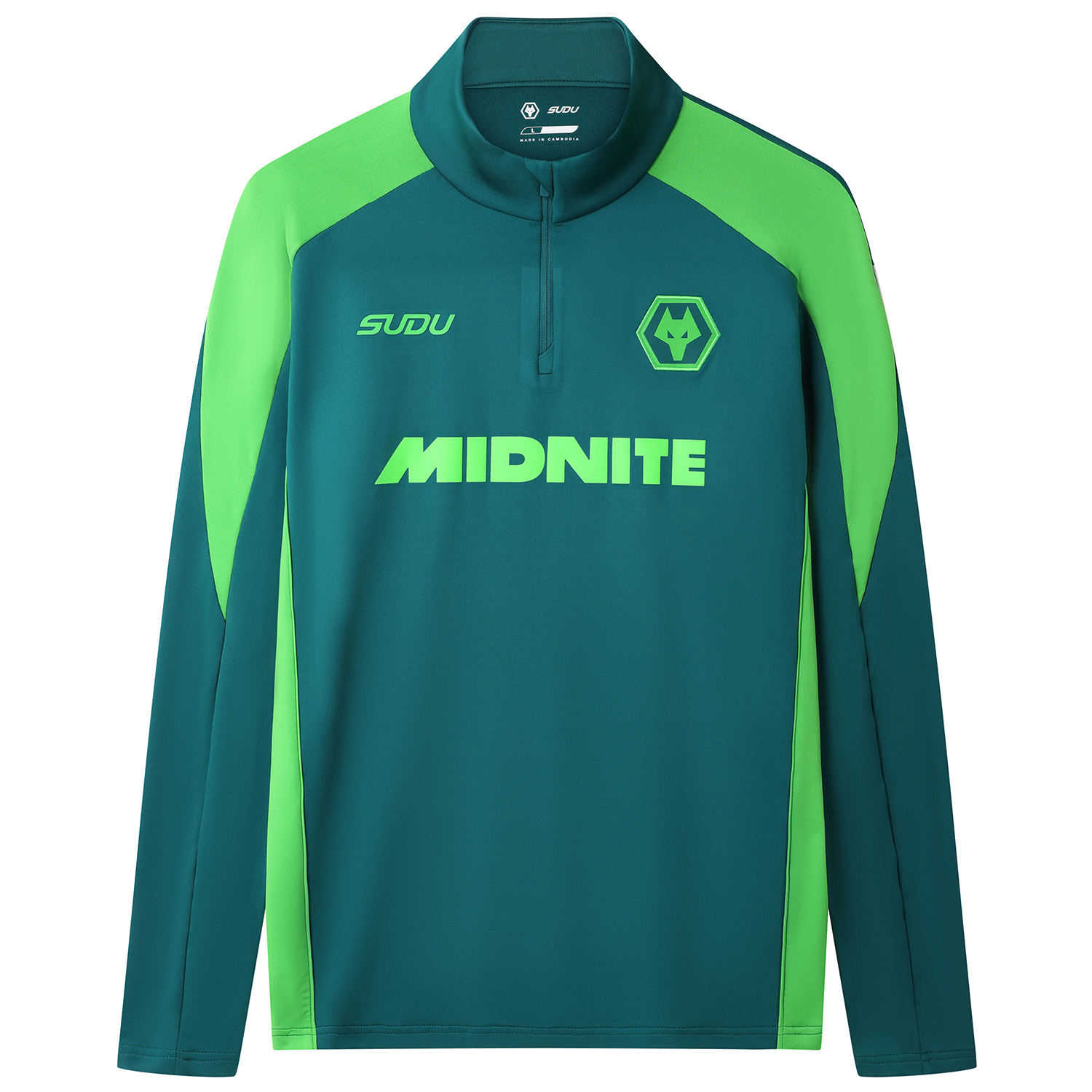 2026-27 Wolves Players Training 1/4 Zip - Green