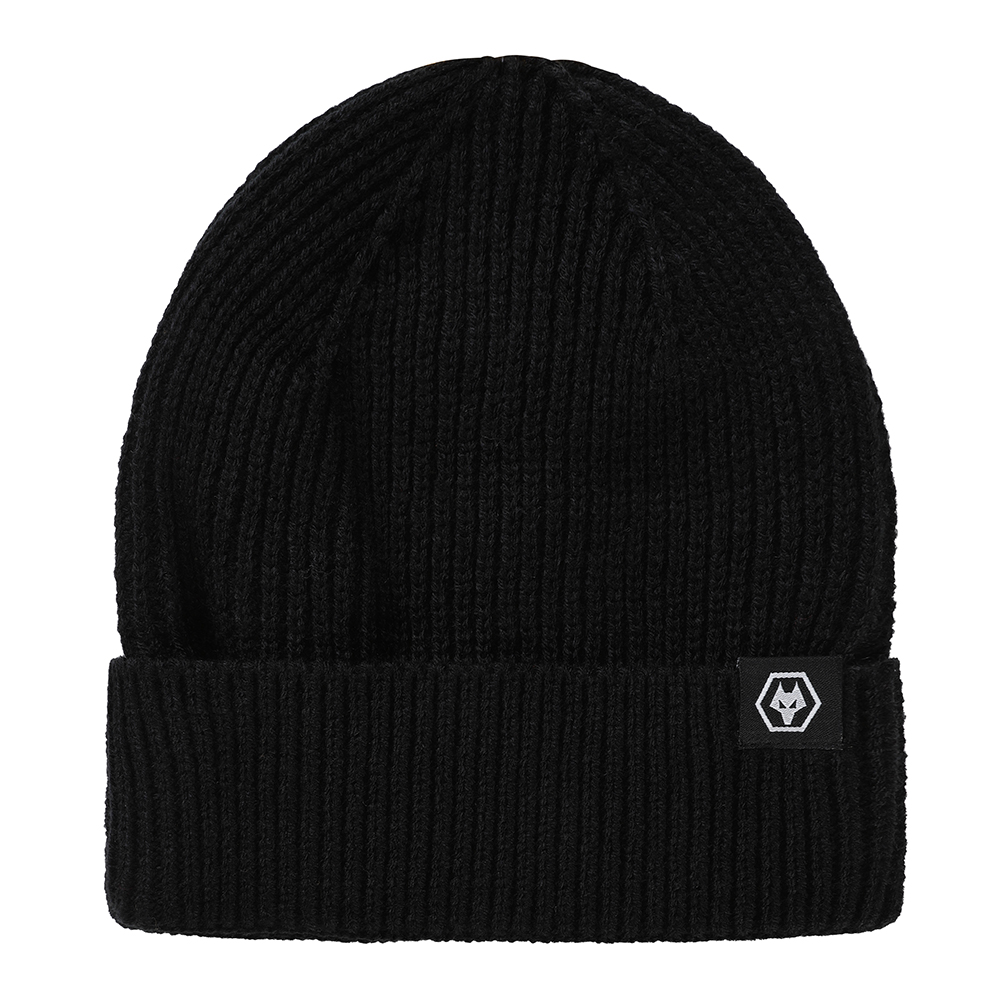 Шапка Wolves Ribbed Beanie (чёрный)