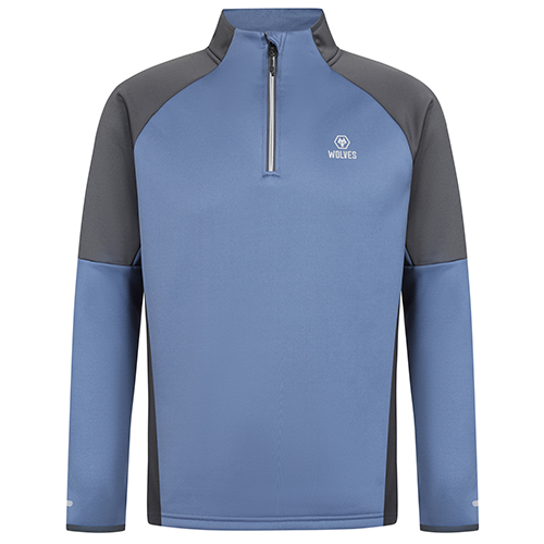 Wolves Progression 1/4 Zip - Blue/Grey